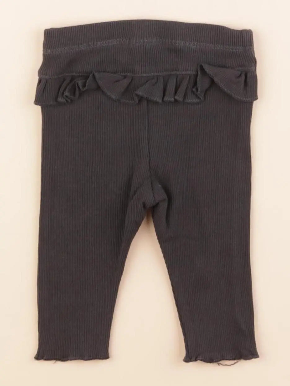 H&M - legging gris - 1/2 mois