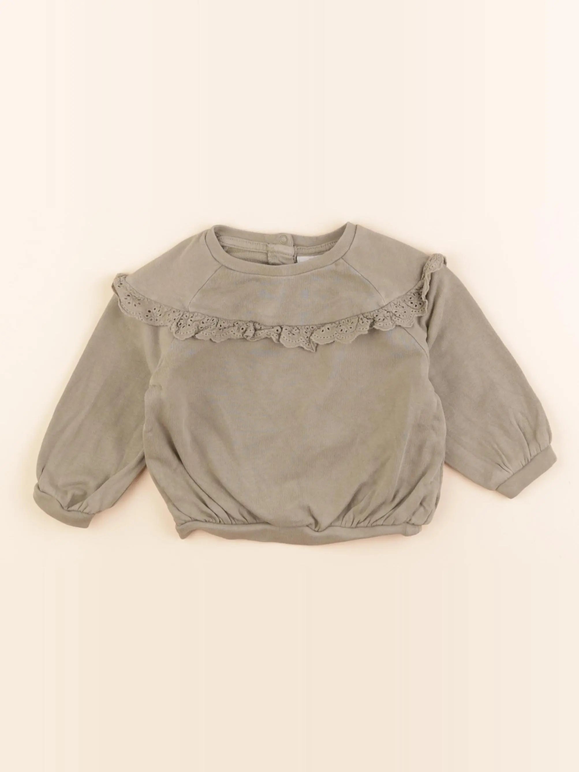 Tape à l'oeil - sweat vert - 6 mois