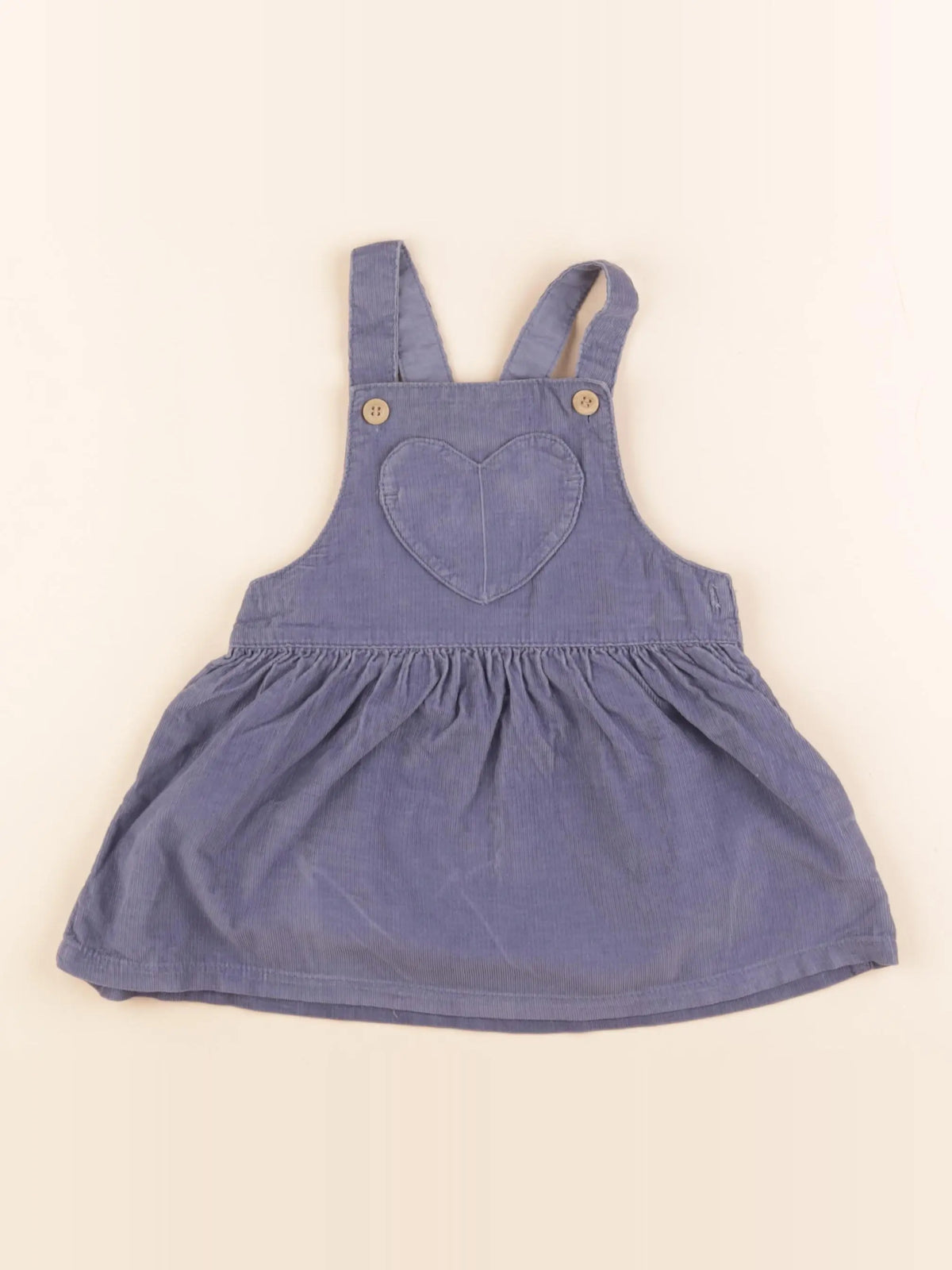 H&M - robe bleu - 6/9 mois