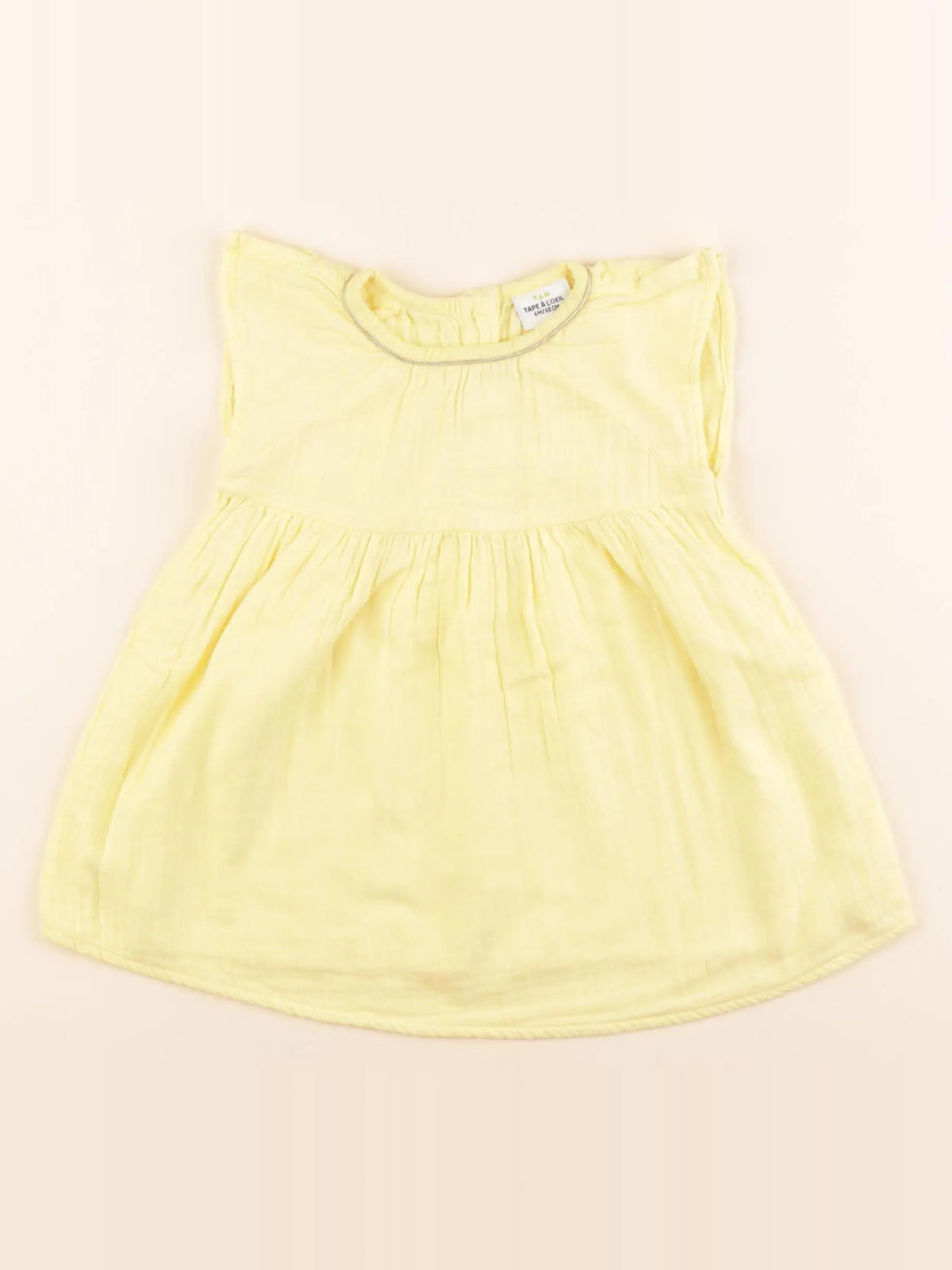 Tape à l'oeil - robe jaune - 6 mois
