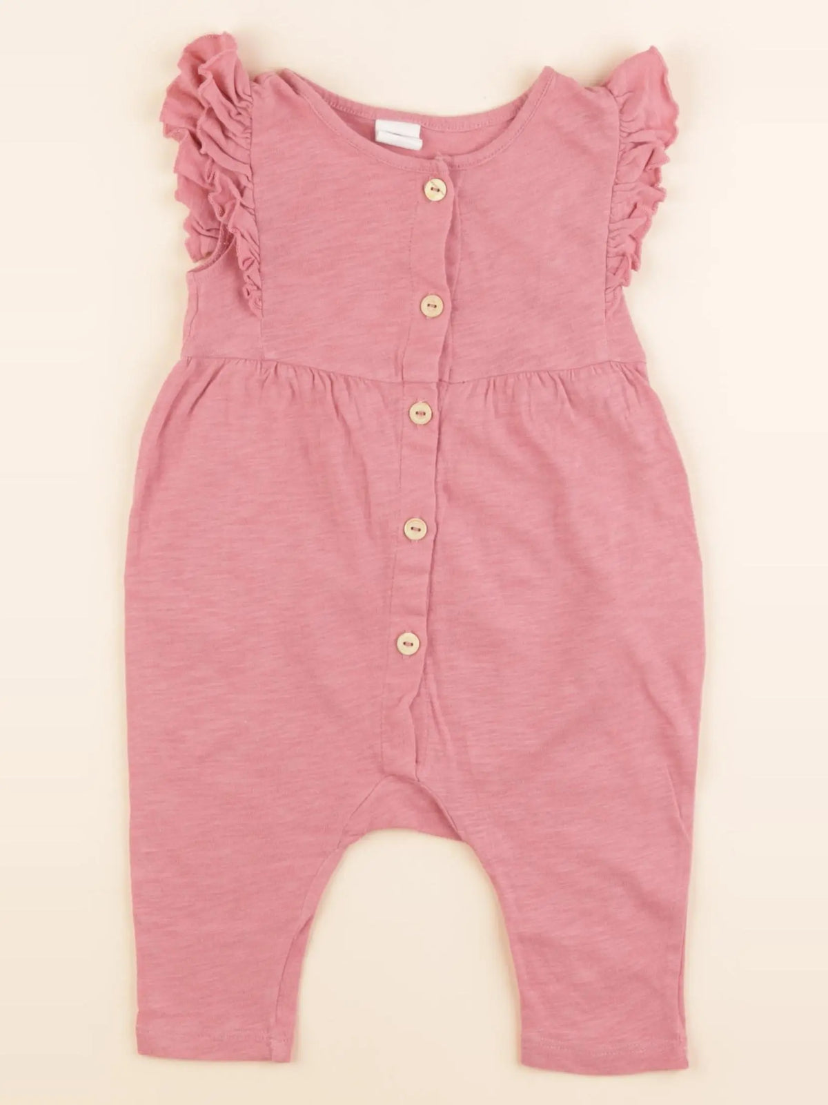 H&M - combinaison rose - 4/6 mois
