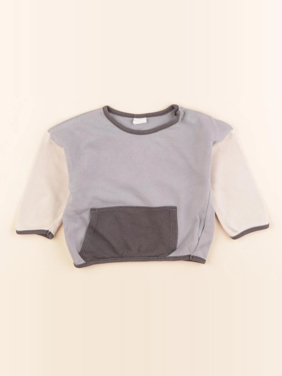 H&M - sweat multicolore - 4/6 mois