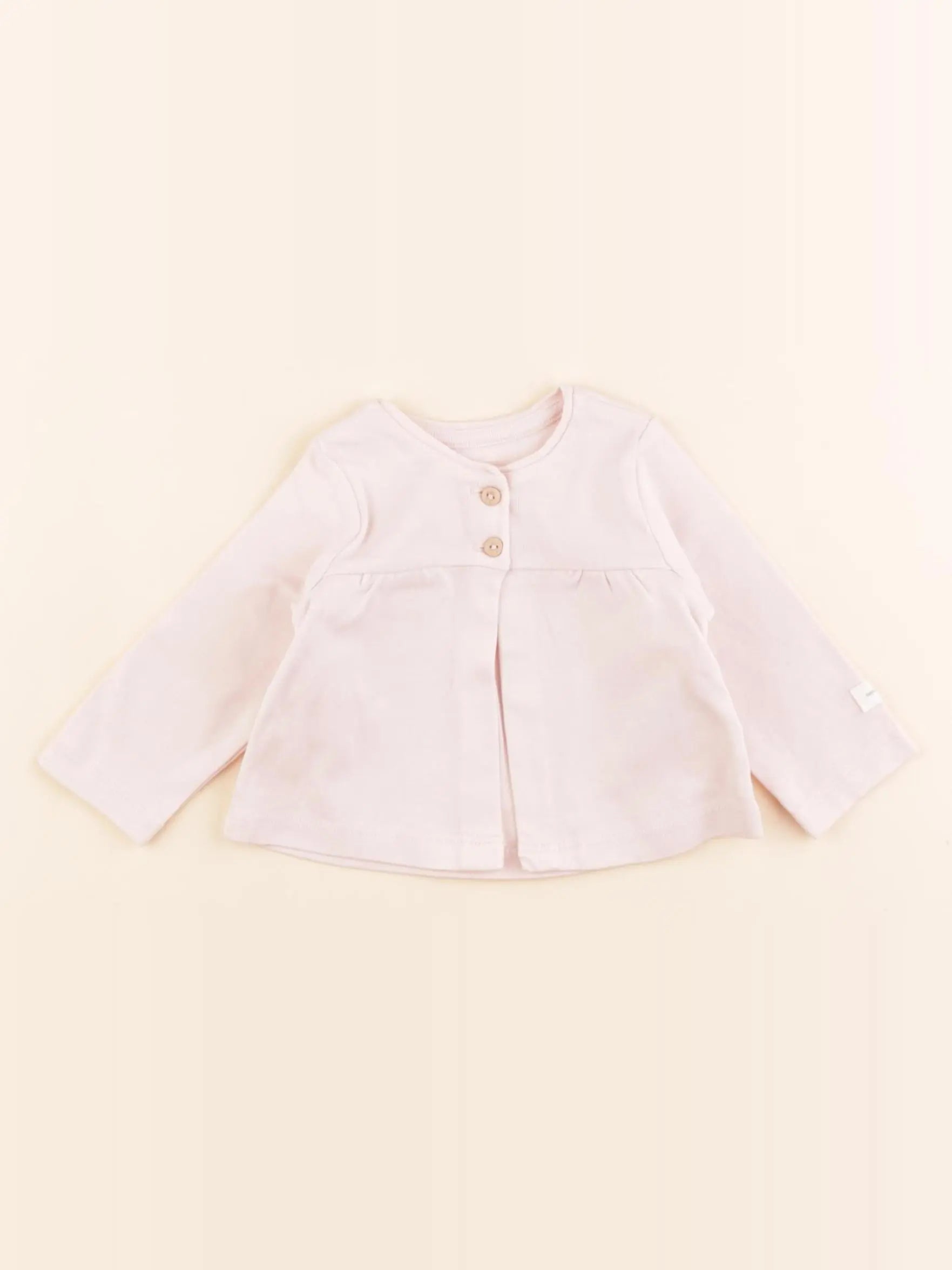 H&M - tee-shirt rose - 1/2 mois