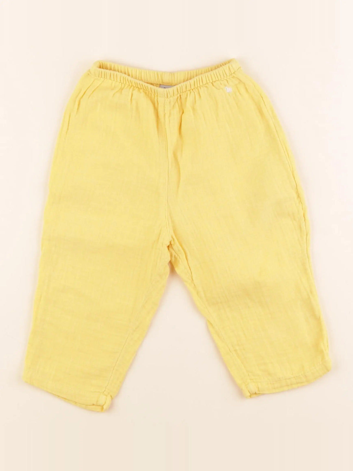 Petit Bateau - pantalon jaune - 18 mois