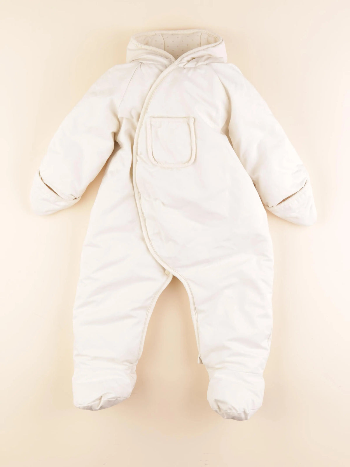 Vertbaudet - combi-pilote blanc - 18 mois