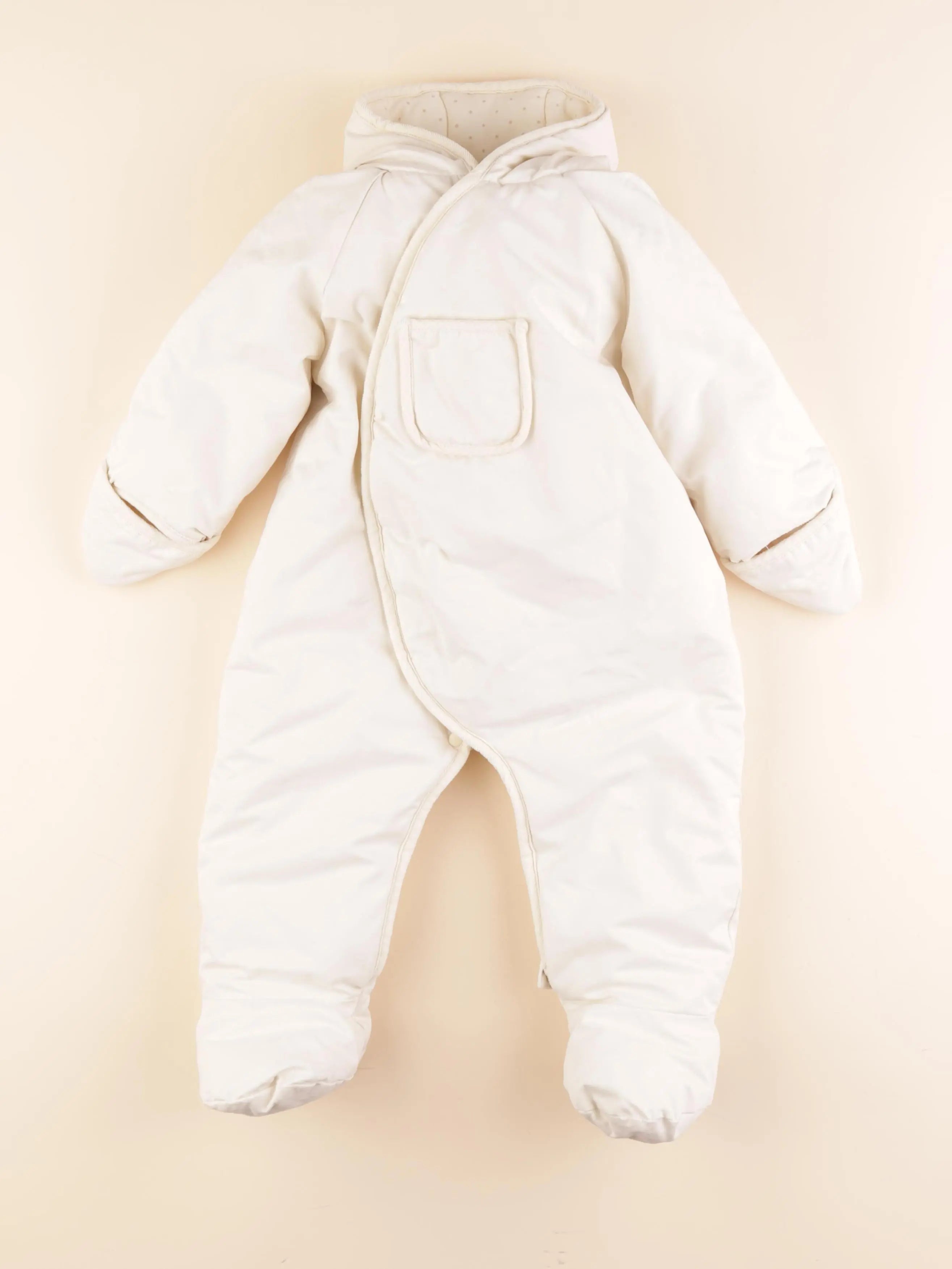 Vertbaudet - combi-pilote blanc - 18 mois