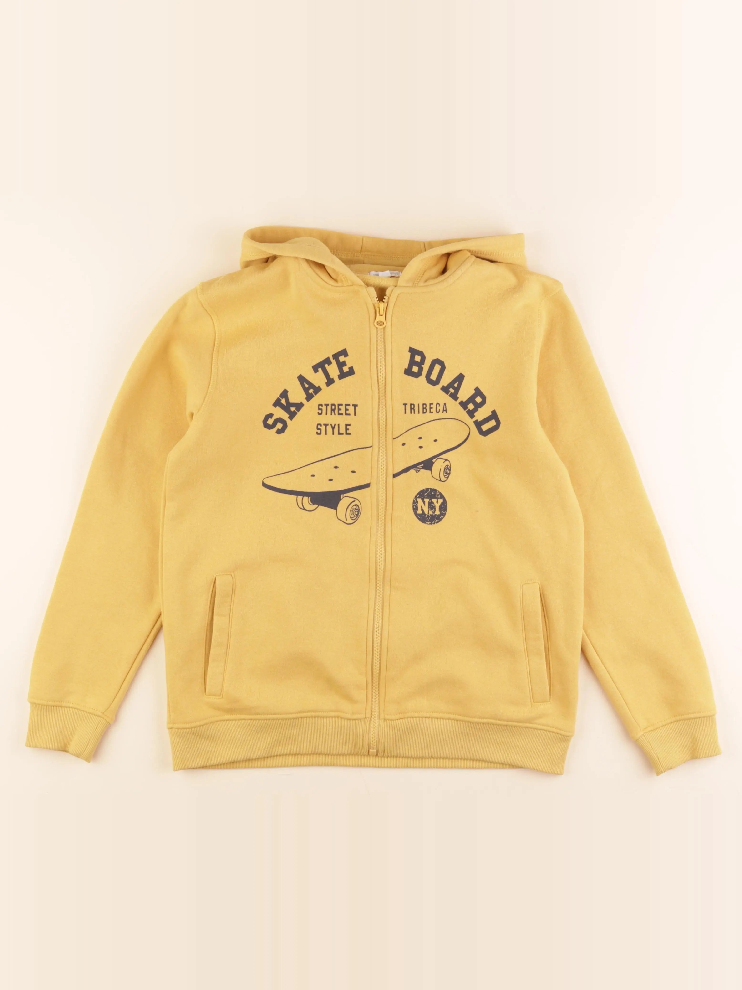 Vertbaudet - sweat jaune - 14 ans