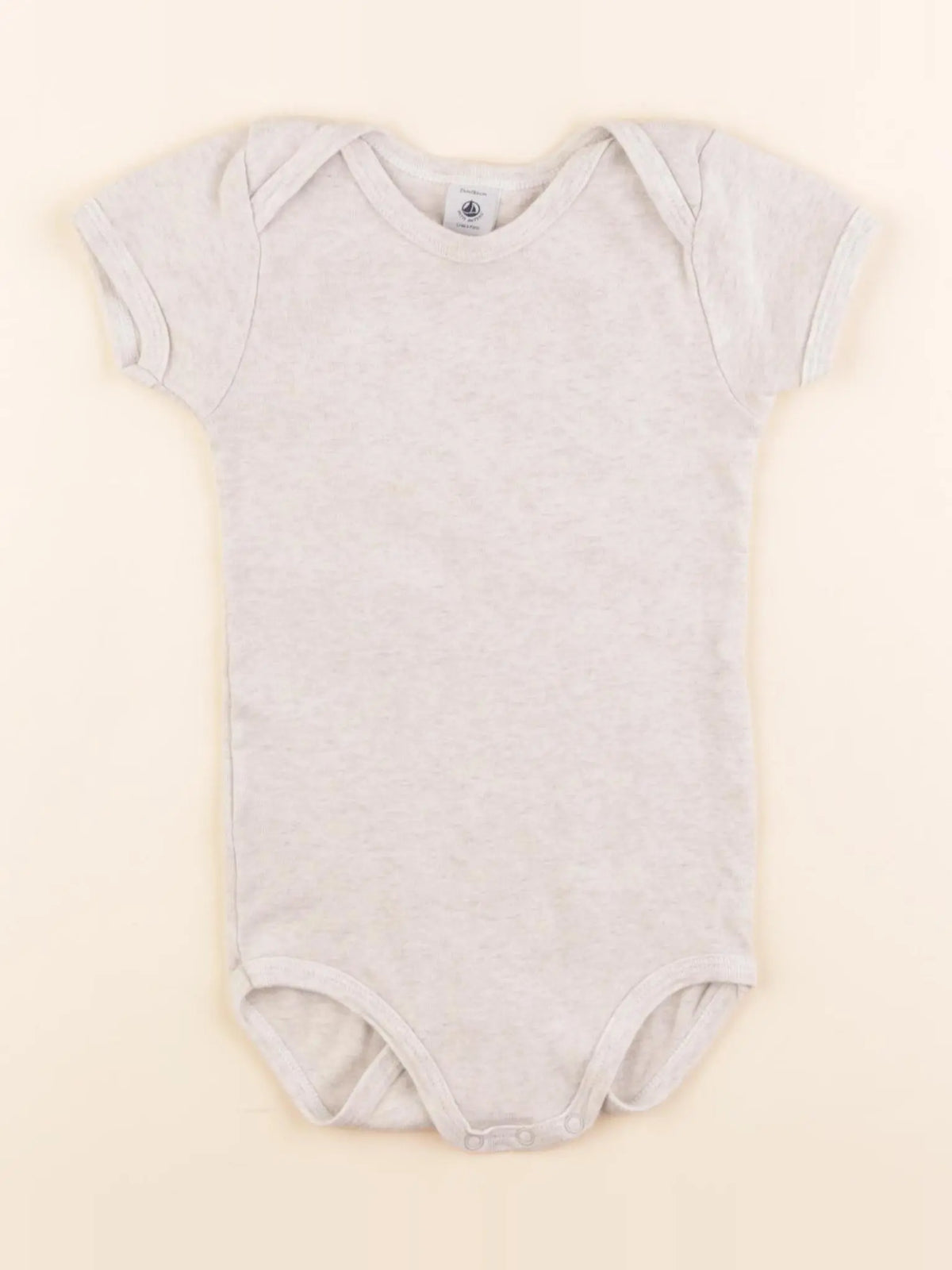 Petit Bateau - body gris - 24 mois