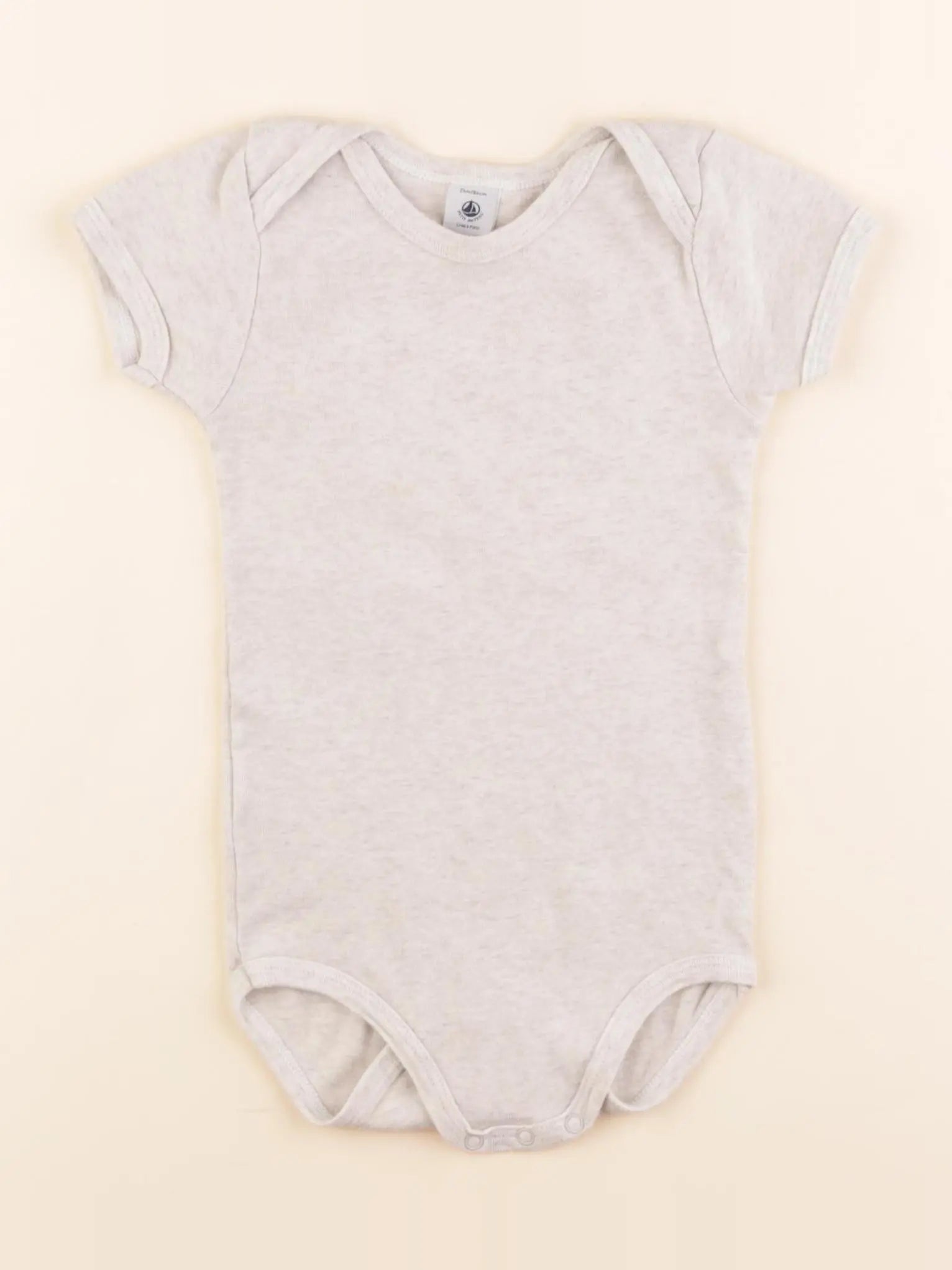 Petit Bateau - body gris - 24 mois