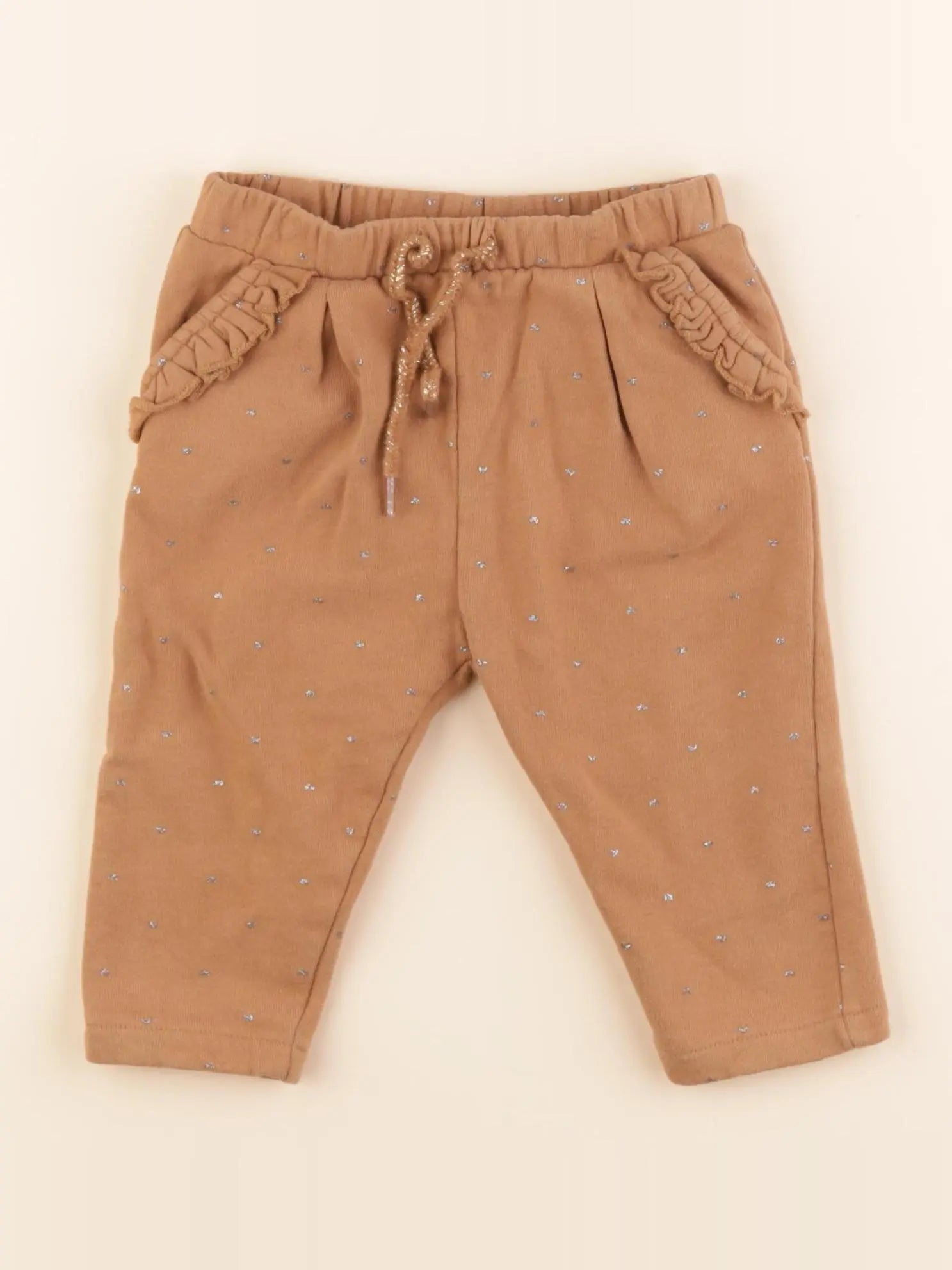 Vertbaudet - pantalon marron - 12 mois