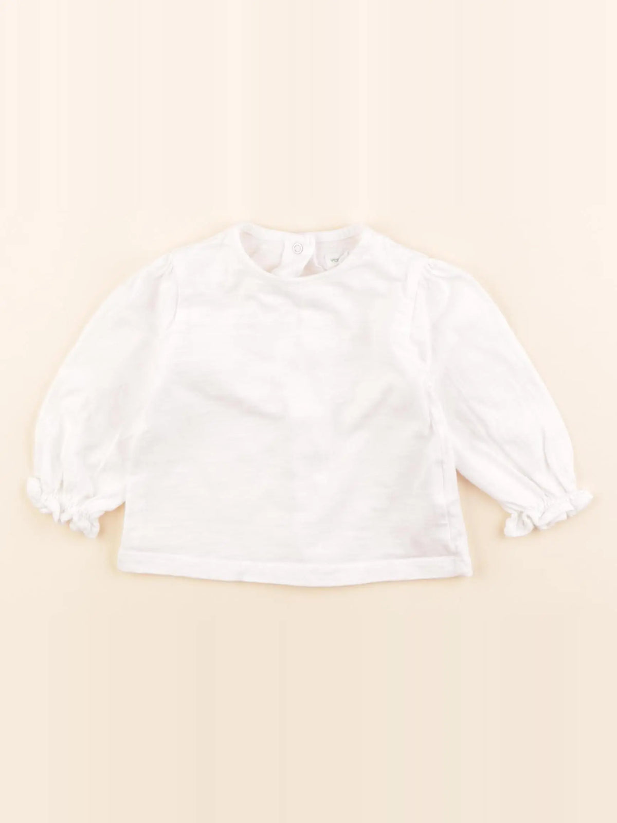 Vertbaudet - tee-shirt blanc - 6 mois