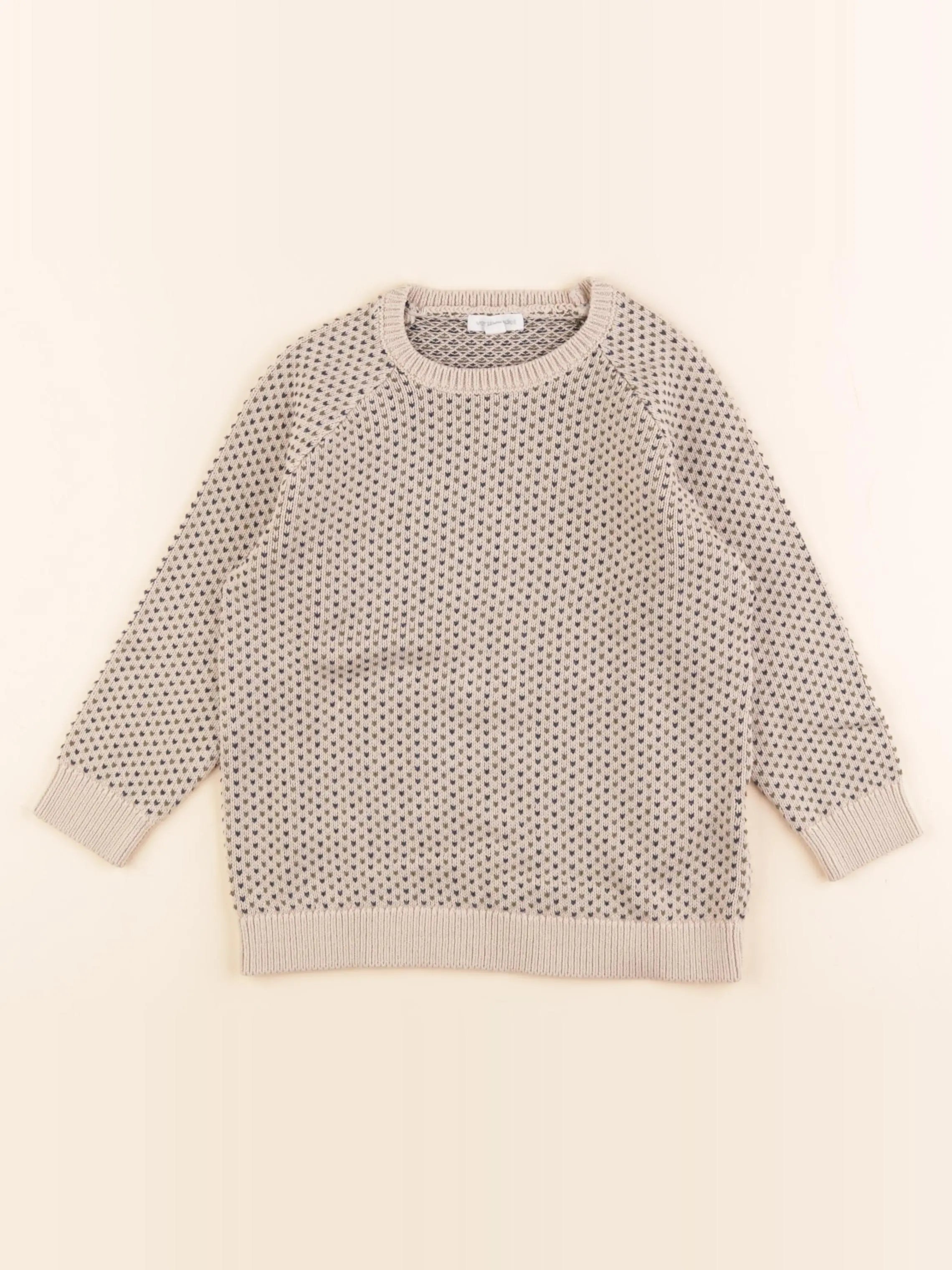 Vertbaudet - pull beige - 5 ans