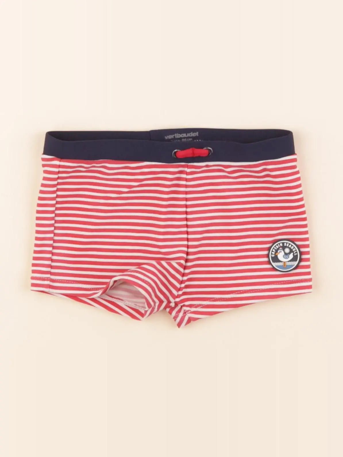 Vertbaudet - maillot de bain rouge - 2 ans