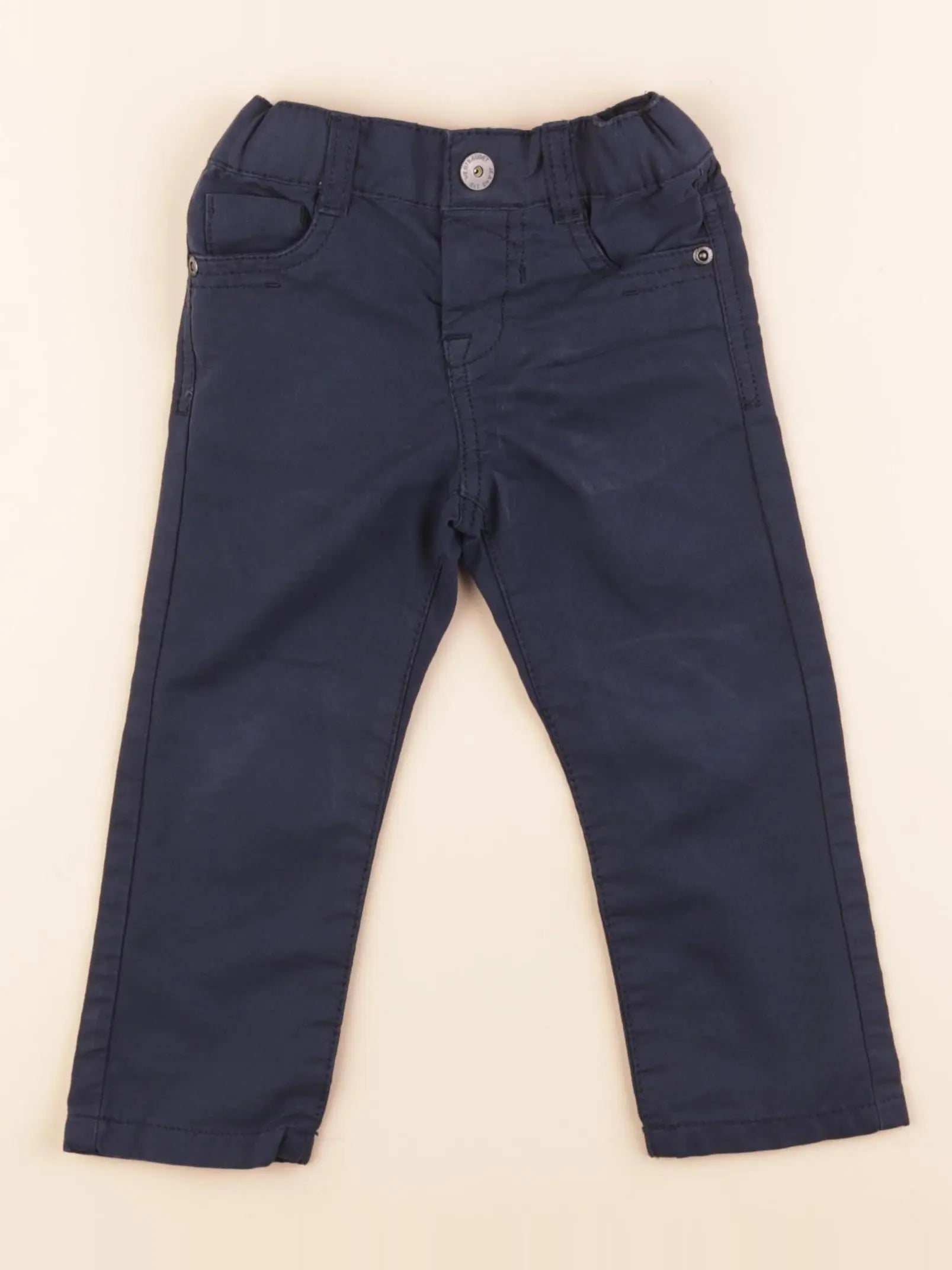 Vertbaudet - pantalon bleu - 2 ans