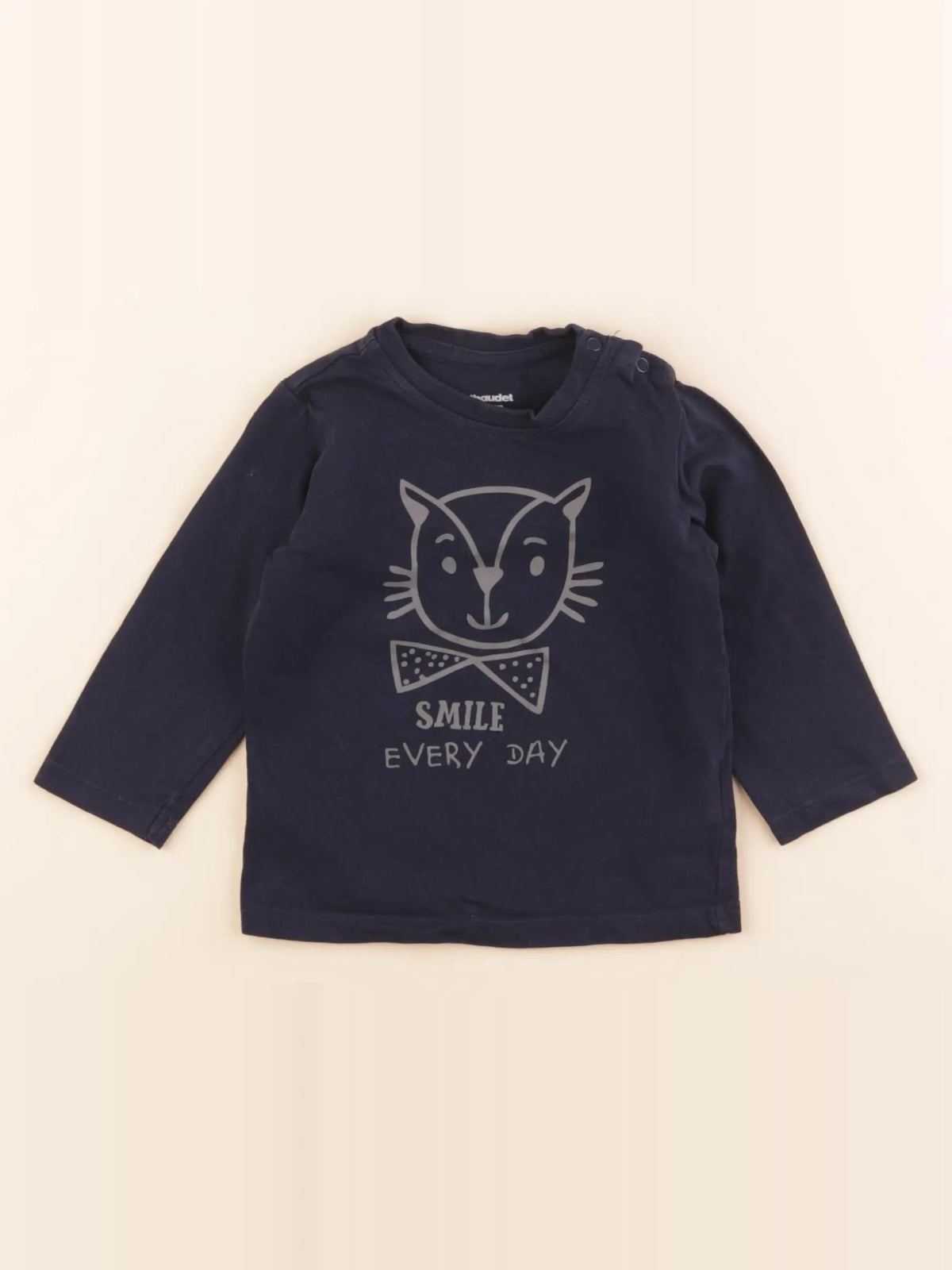 Vertbaudet - tee-shirt bleu - 6 mois
