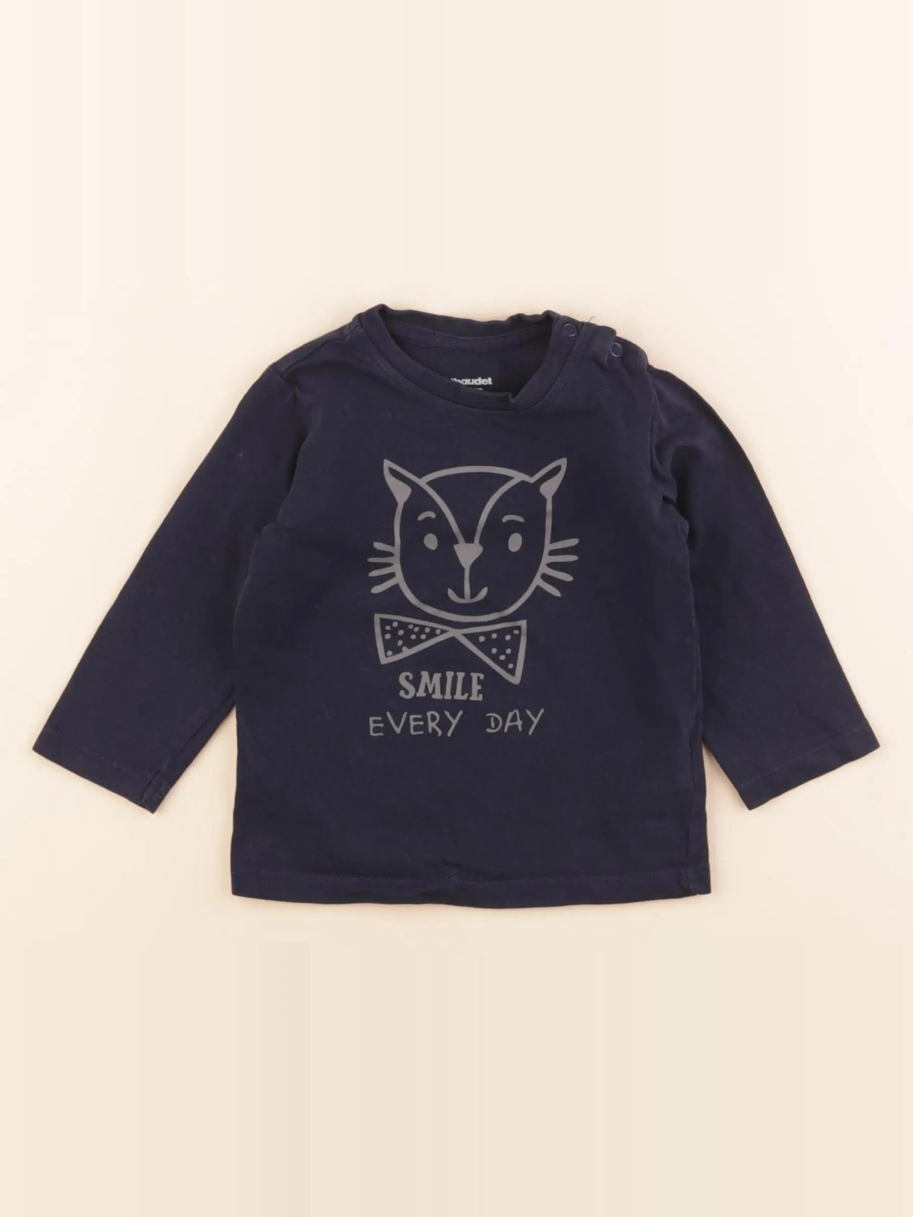 Vertbaudet - tee-shirt bleu - 6 mois