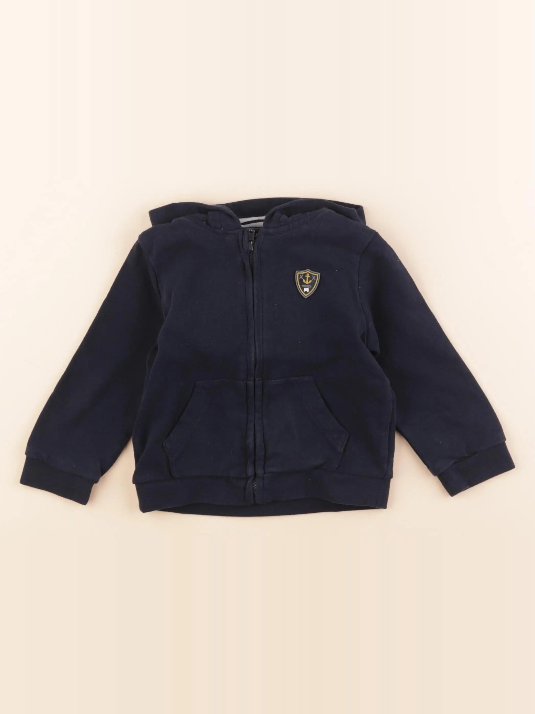 Vertbaudet - sweat bleu - 18 mois