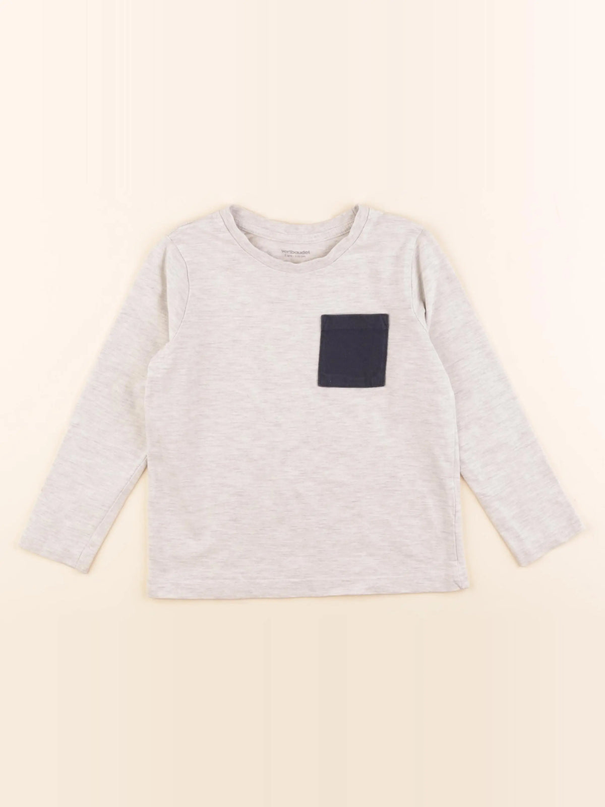 Vertbaudet - tee-shirt gris - 5 ans