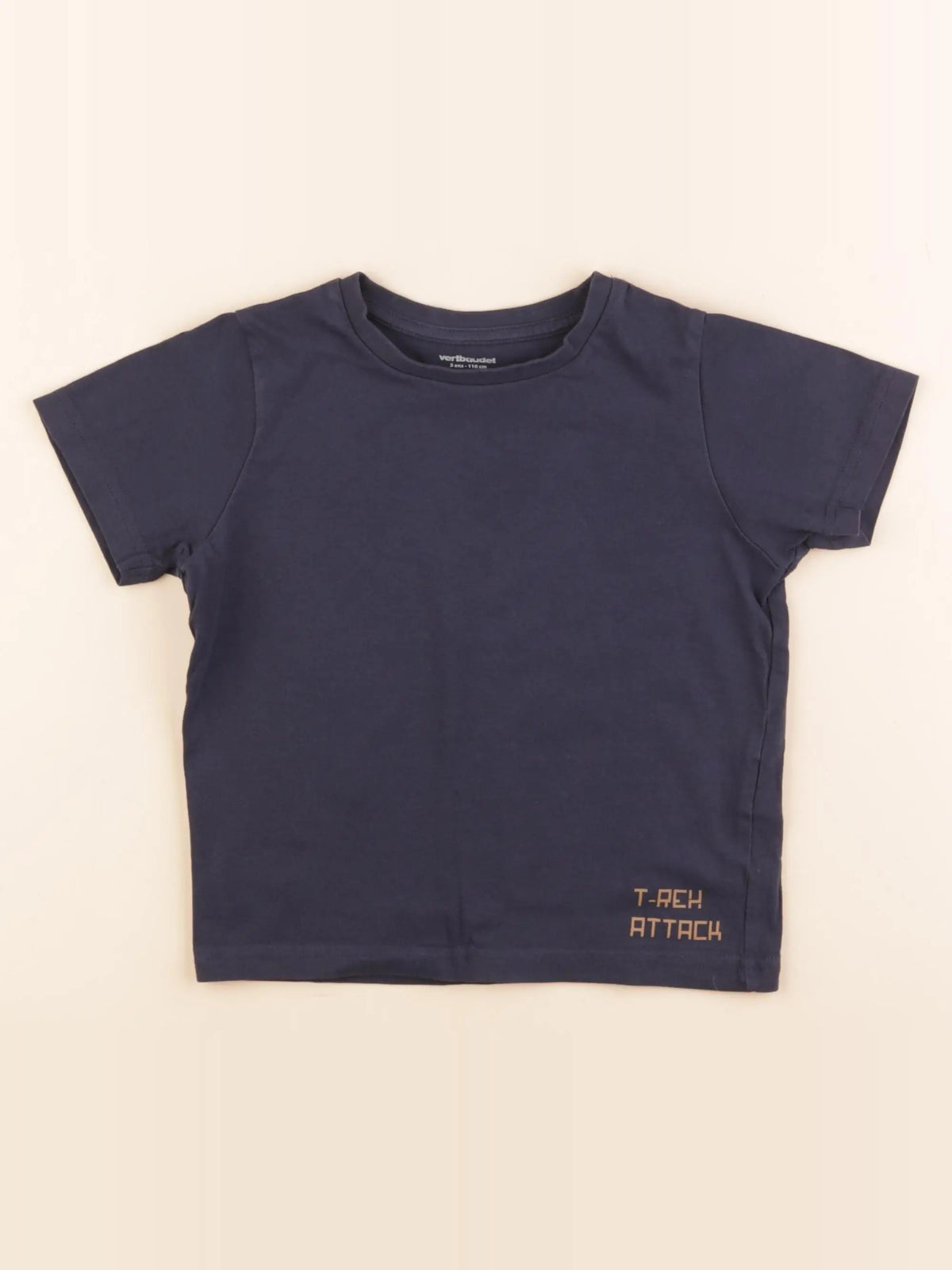 Vertbaudet - tee-shirt bleu - 5 ans