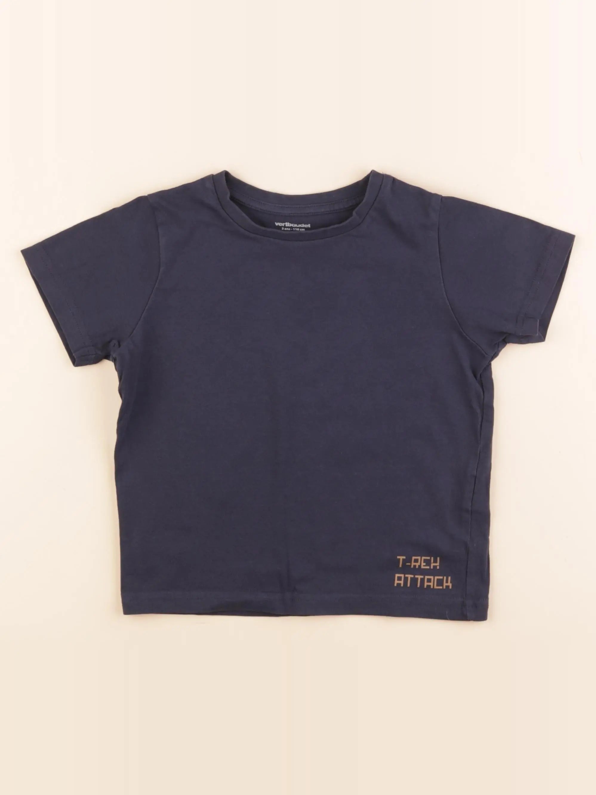 Vertbaudet - tee-shirt bleu - 5 ans