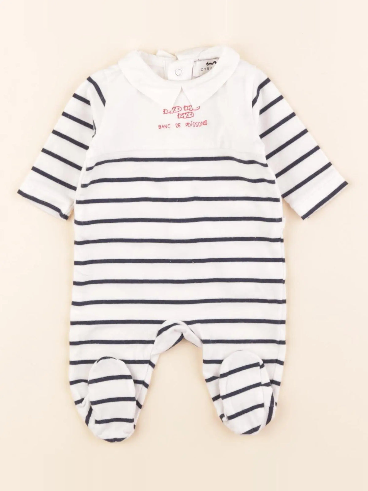 Cyrillus - pyjama coton bleu - 1 mois
