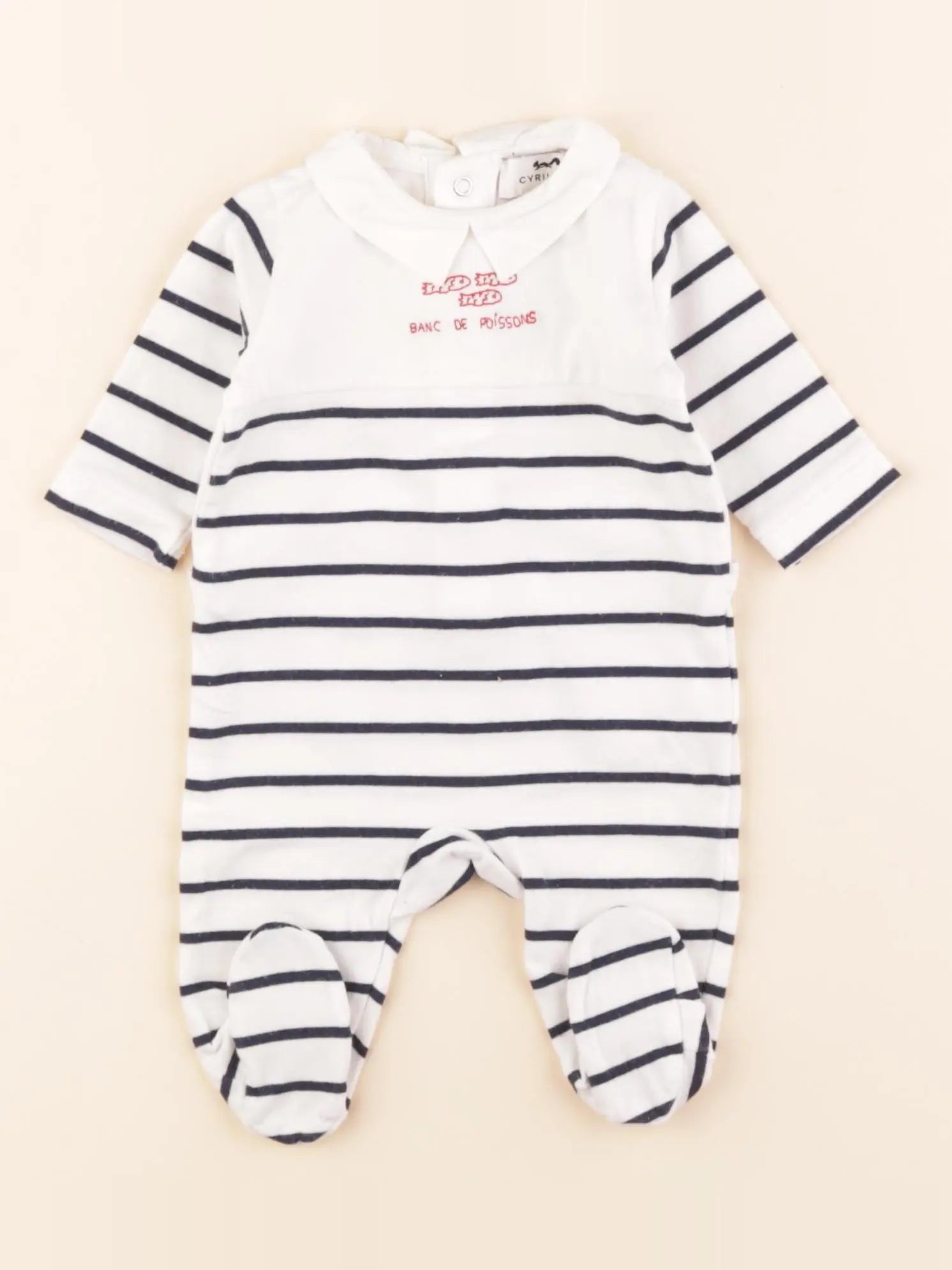 Cyrillus - pyjama coton bleu - 1 mois