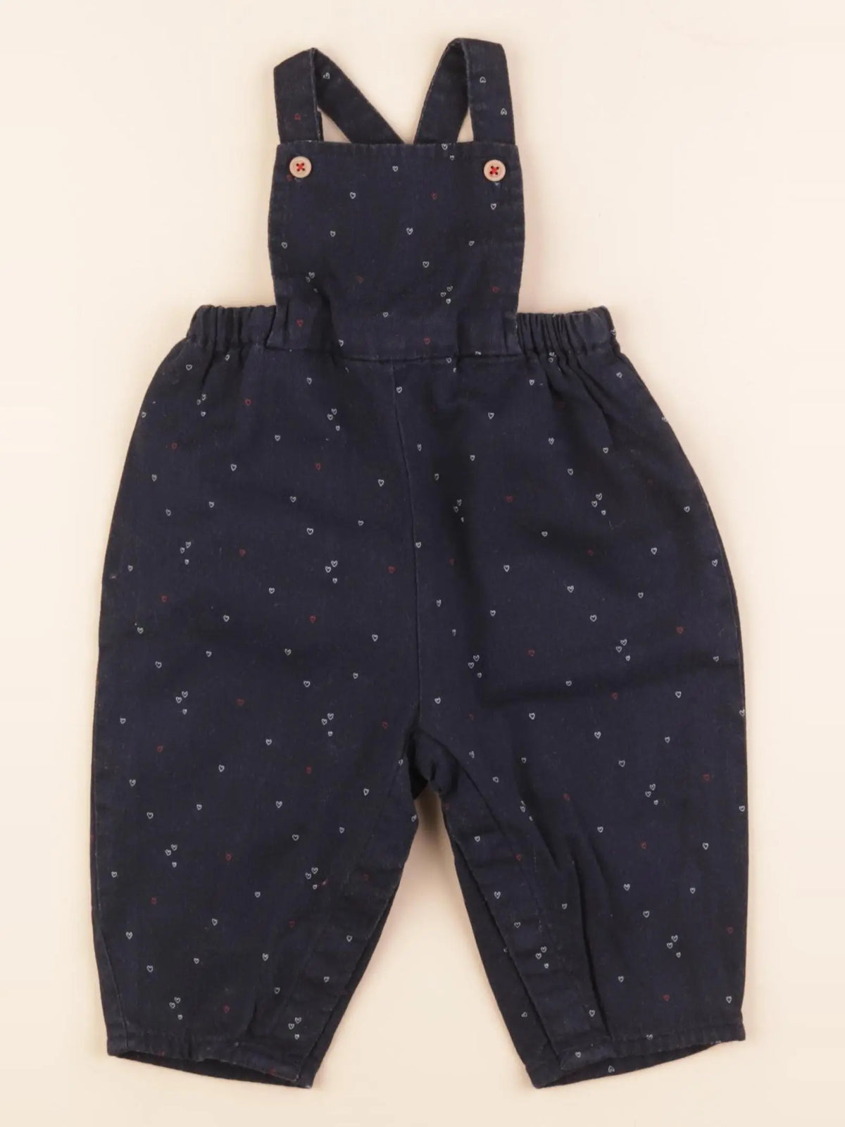 Boutchou - salopette doublé bleu - 6 mois