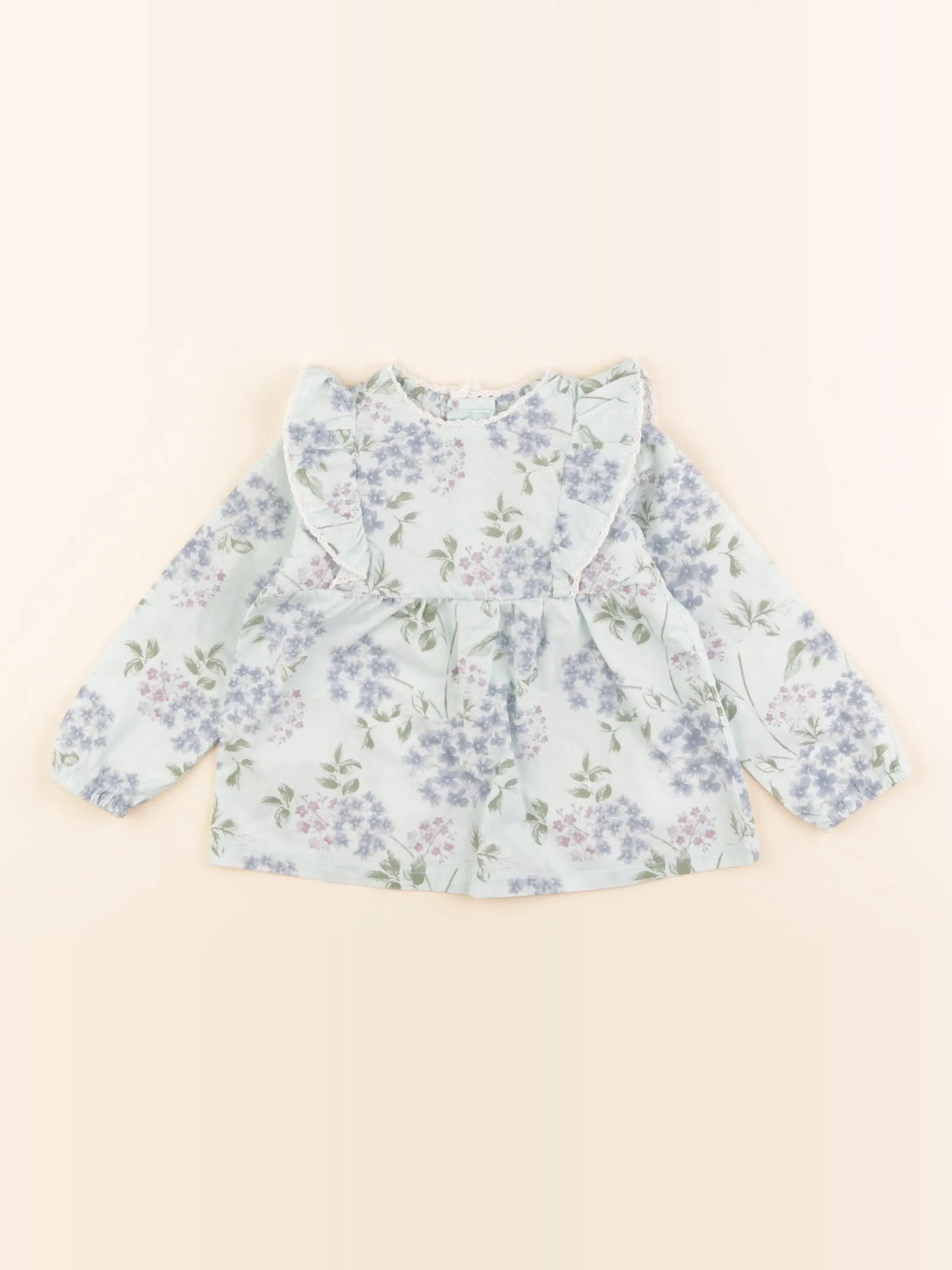 Lola Palacios - blouse vert - 12 mois