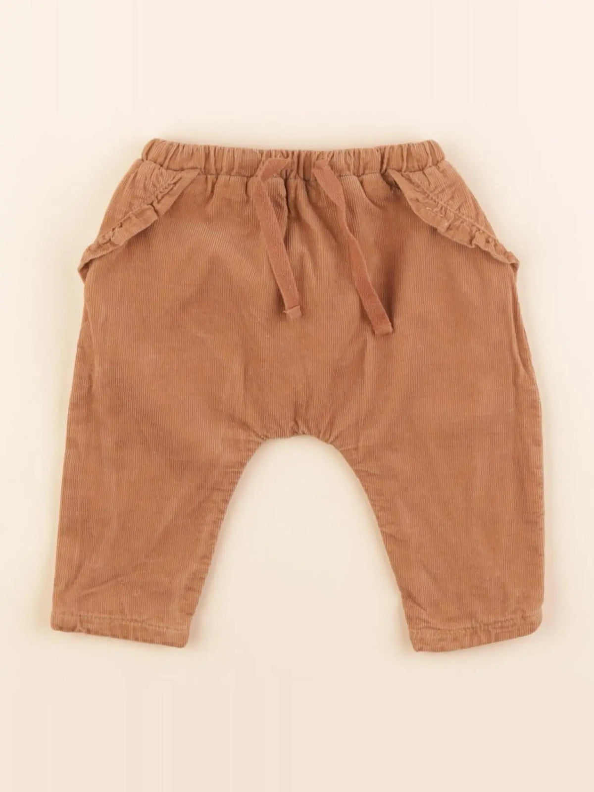 Boutchou - sarouel doublé marron - 1 mois