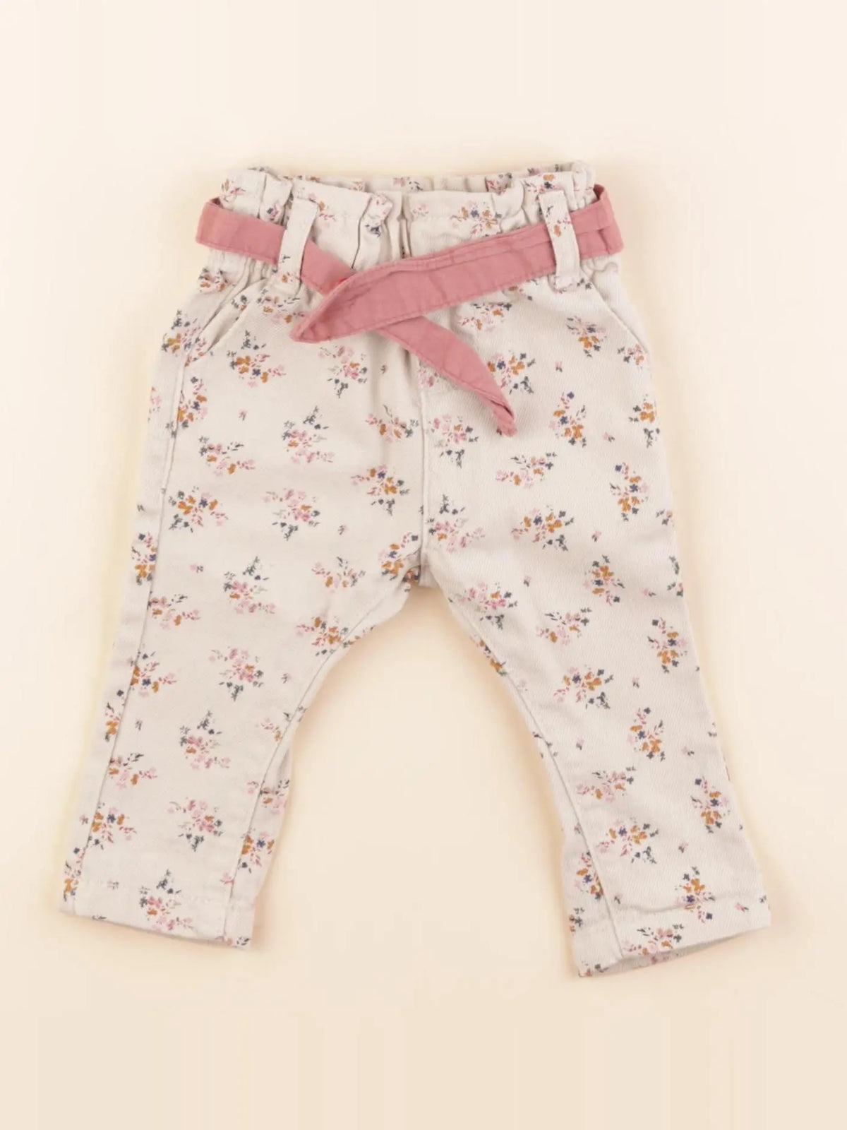 Vertbaudet - jean beige - 3 mois