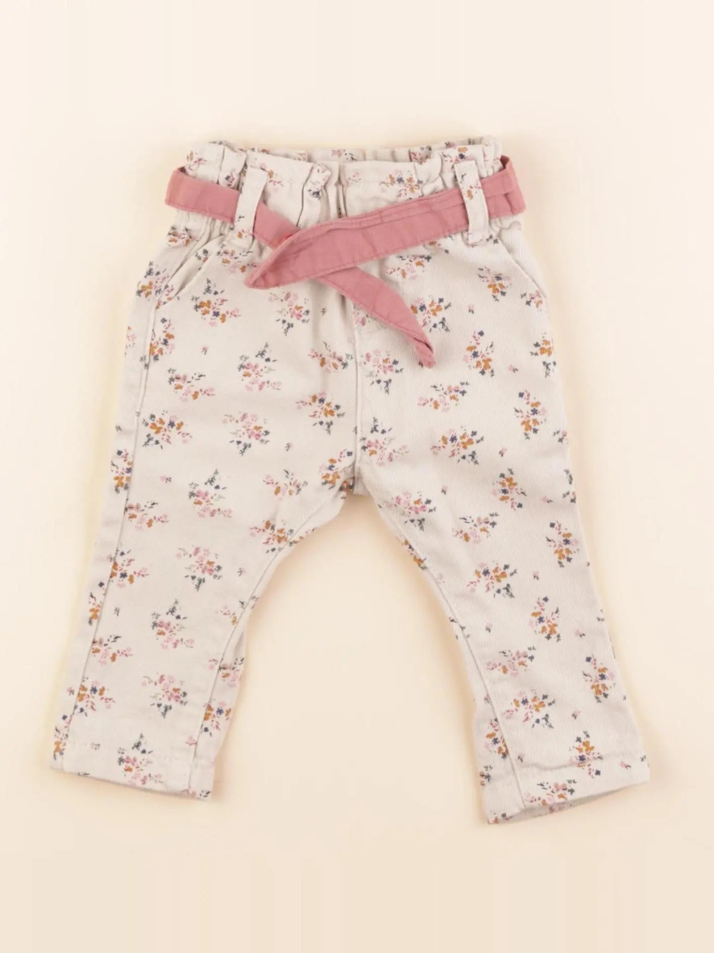 Vertbaudet - jean beige - 3 mois