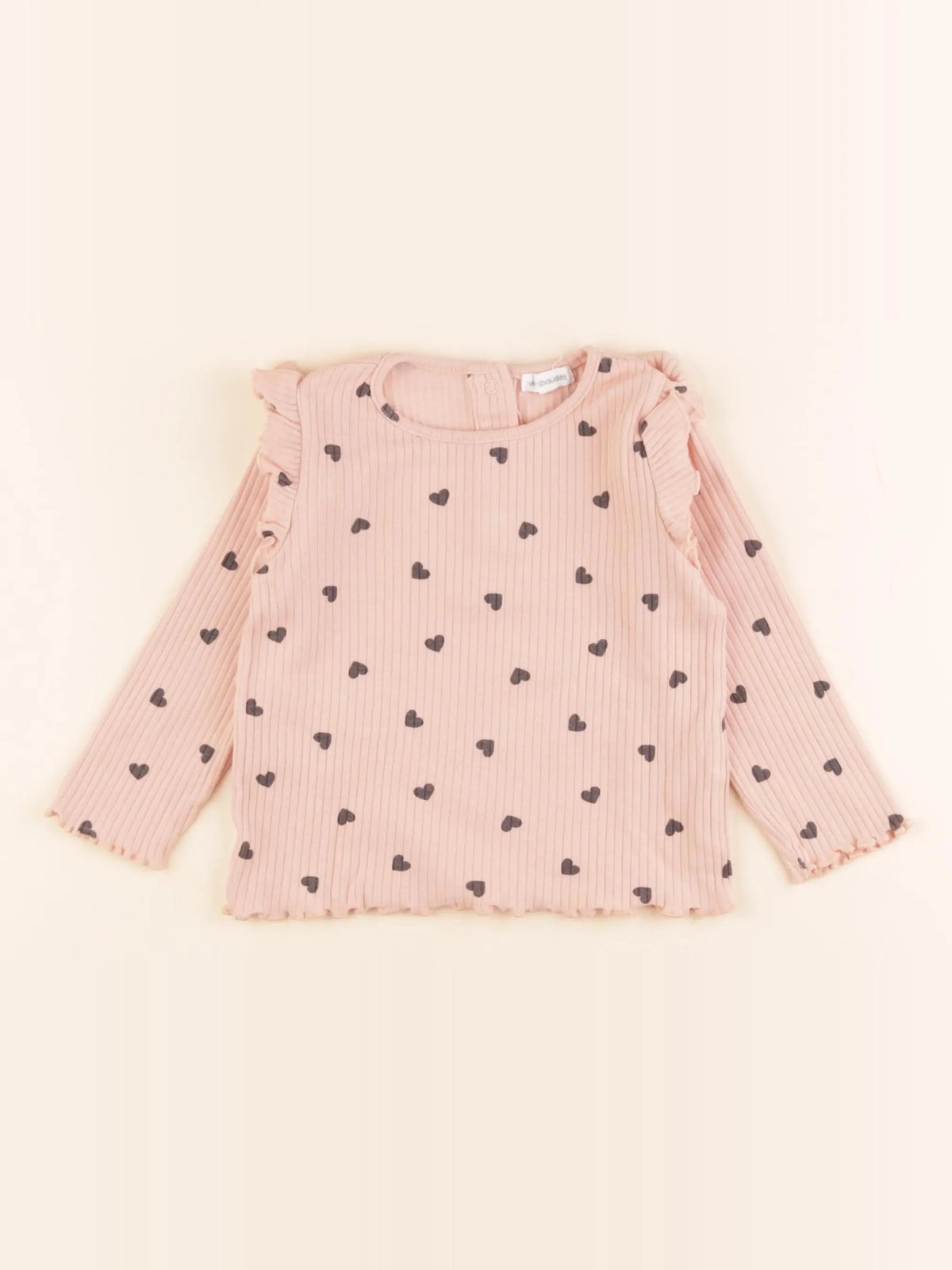 Vertbaudet - tee-shirt rose - 12 mois