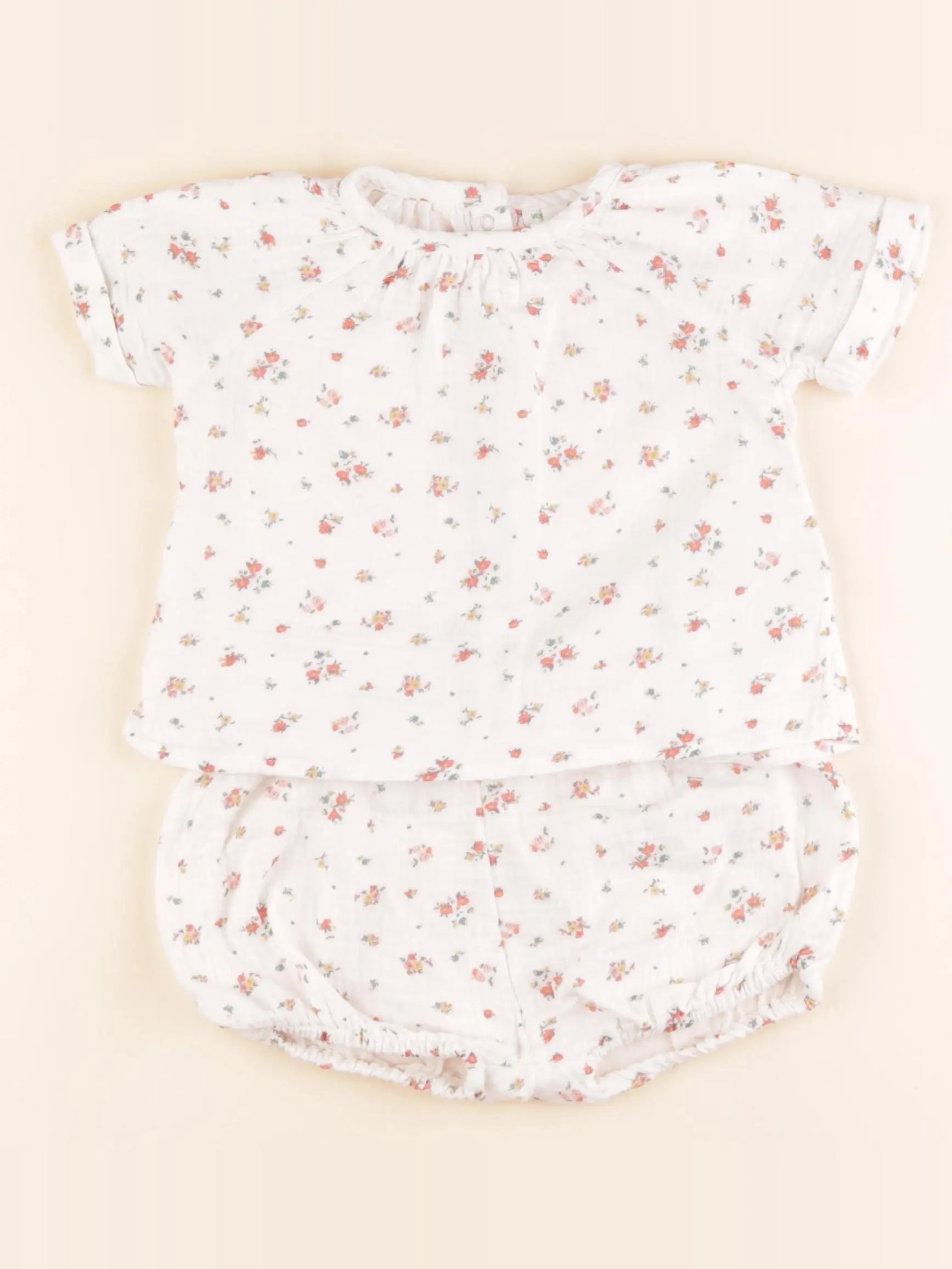 Vertbaudet - ensemble blanc, multicolore - 18 mois
