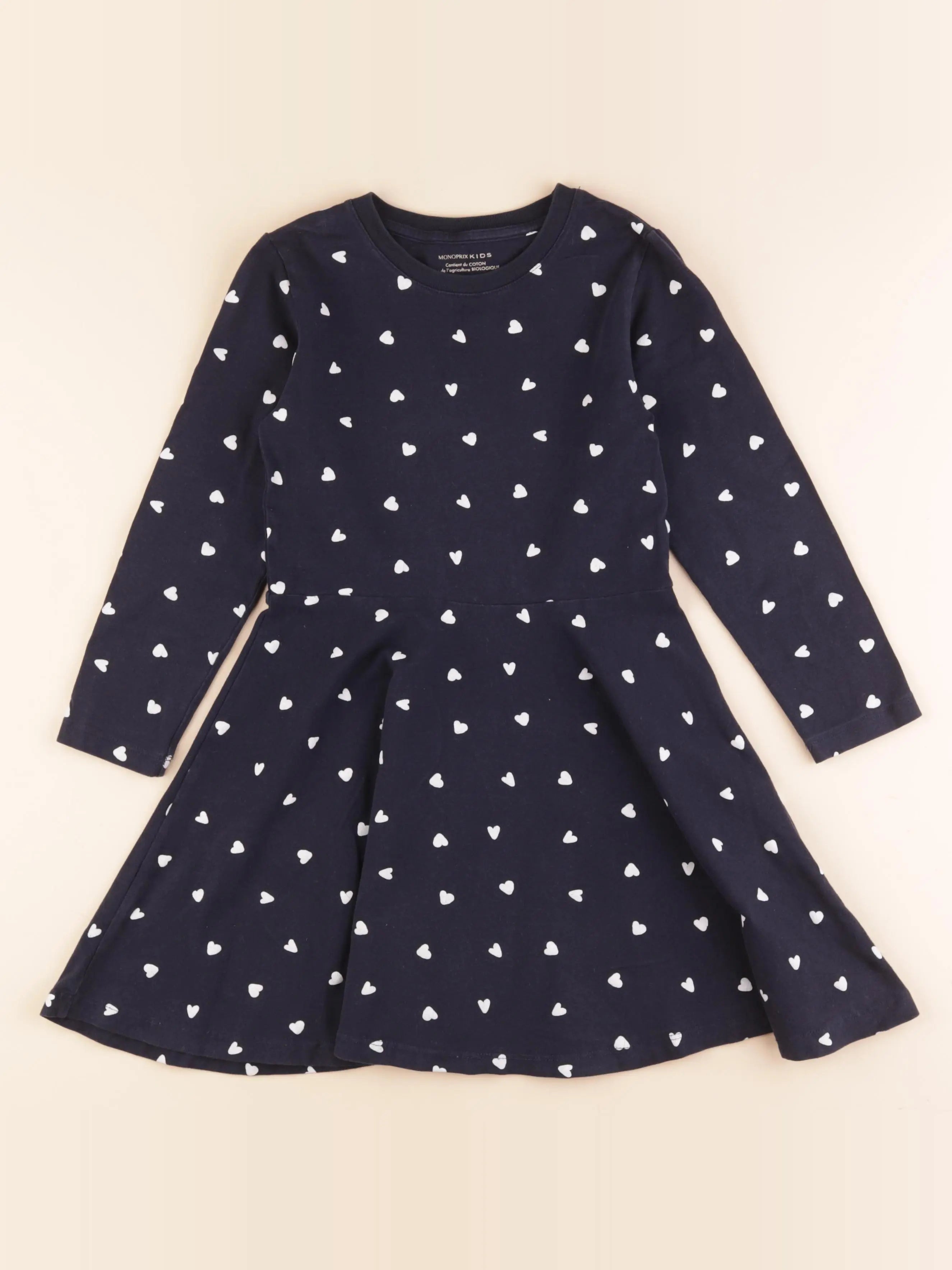 Monoprix - robe bleu - 8 ans
