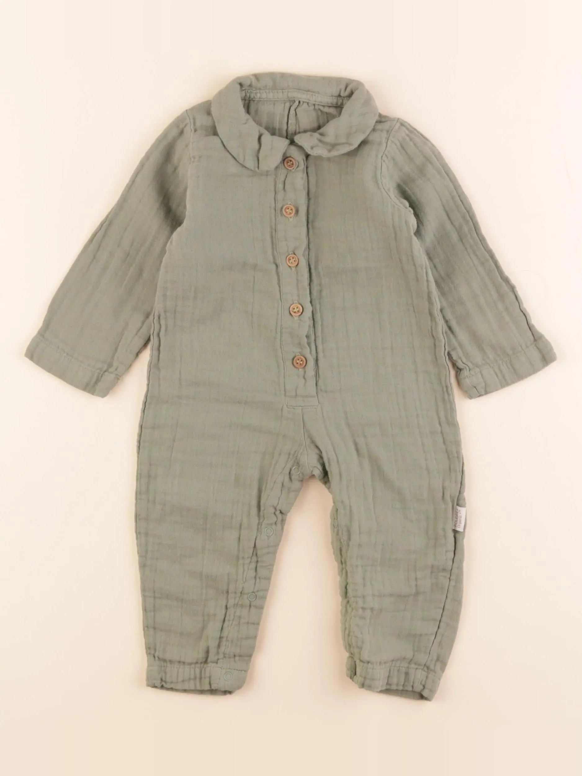 Poudre Organic - combinaison vert - 9 mois