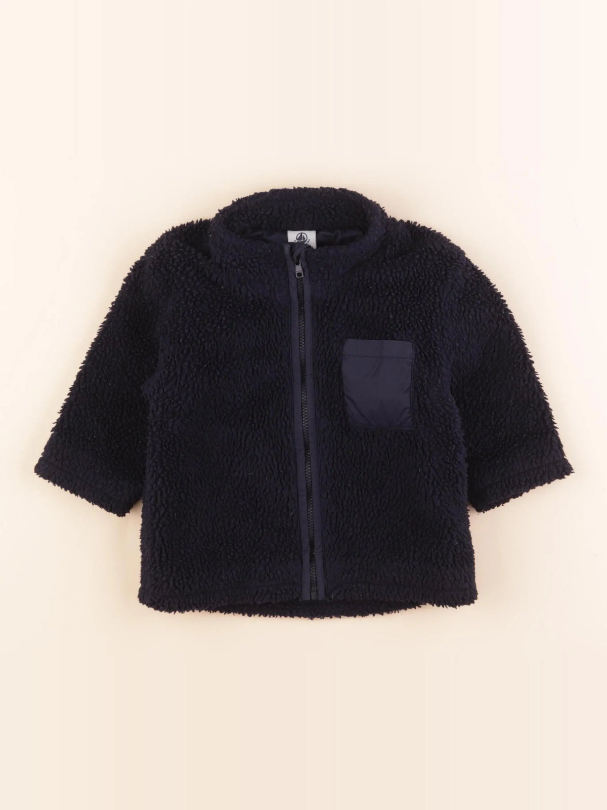 Petit Bateau - veste doublé bleu - 18 mois