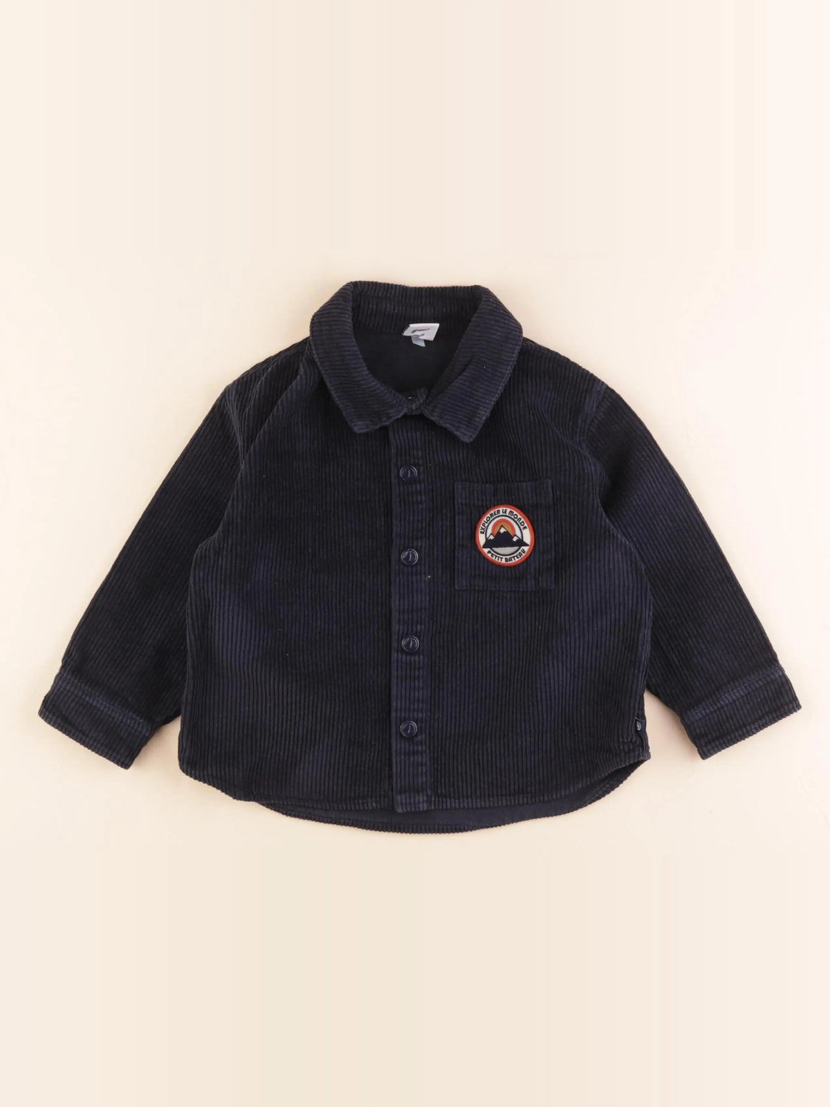 Petit Bateau - chemise bleu - 4 ans