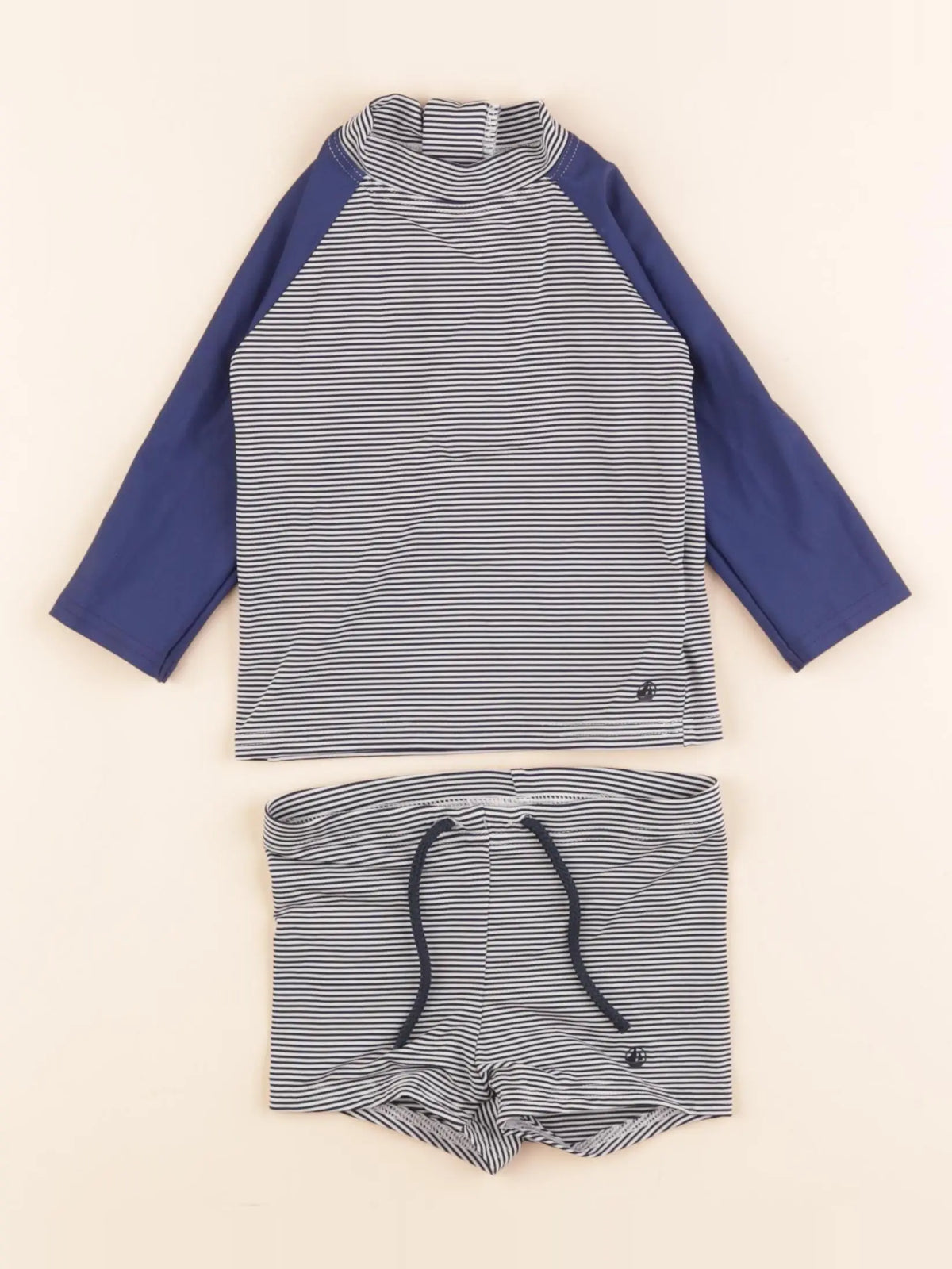 Petit Bateau - ensemble de bain bleu - 12 mois