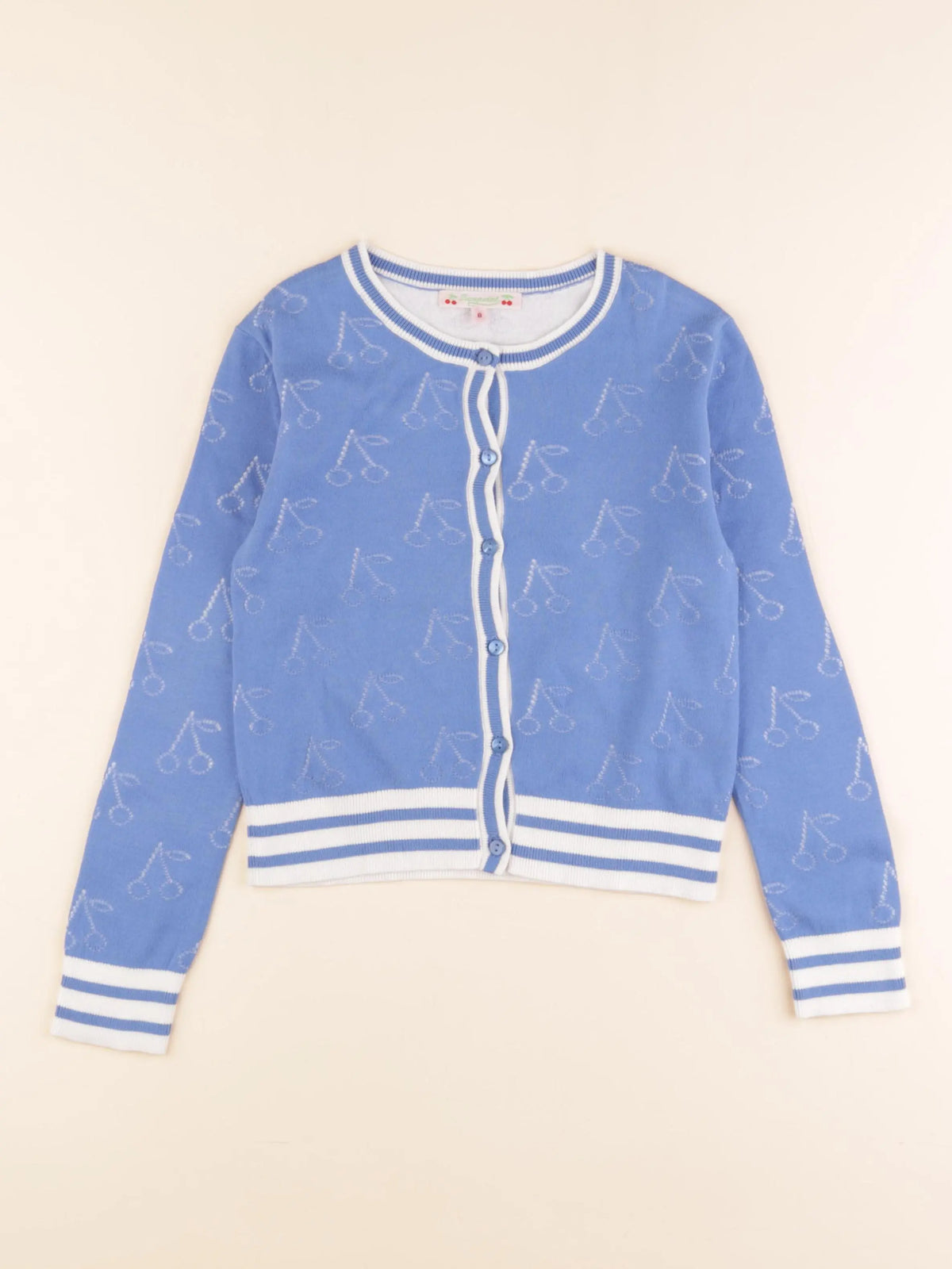 Bonpoint - gilet bleu - 8 ans