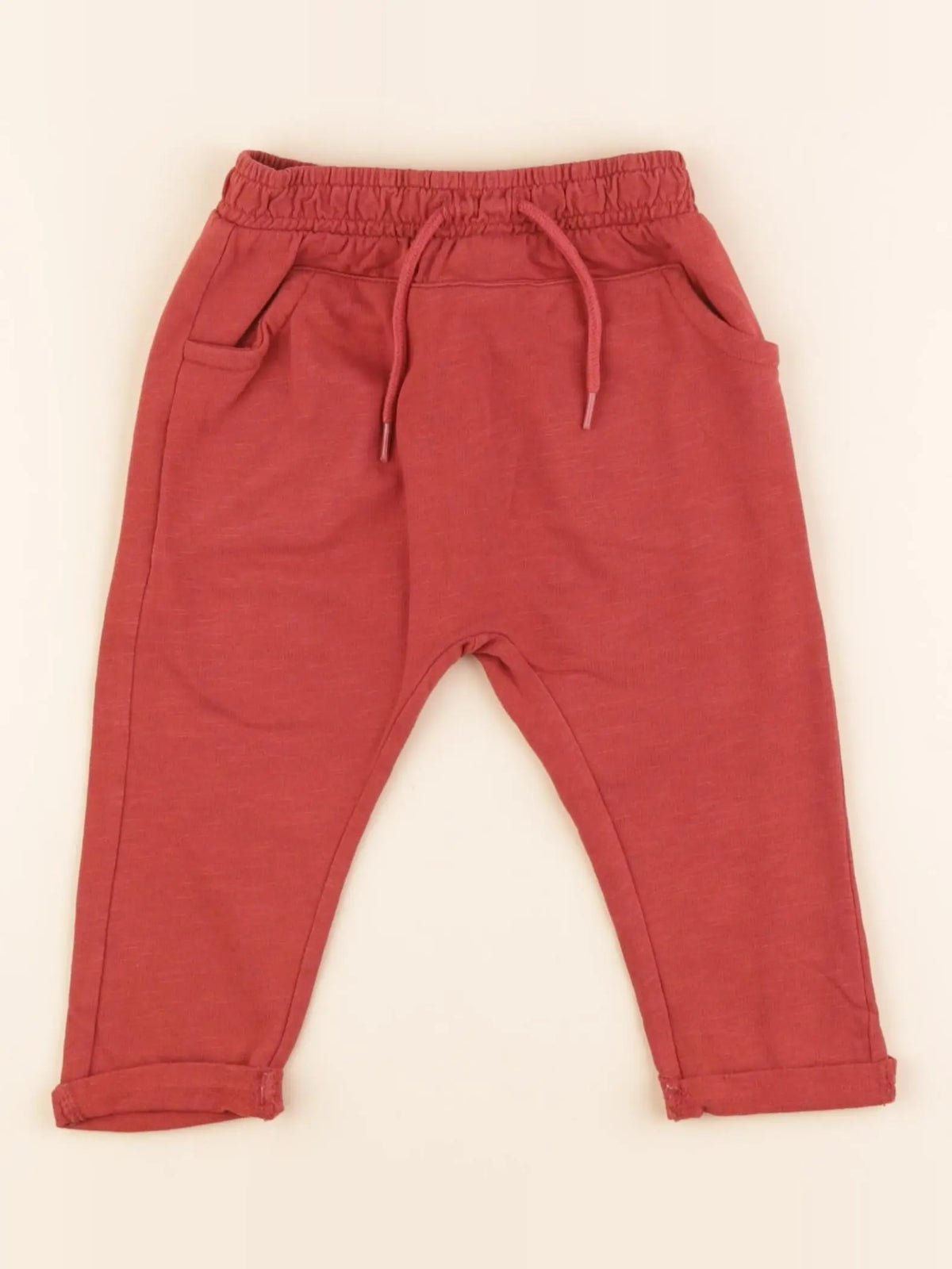 Vertbaudet - jogging rouge - 12 mois