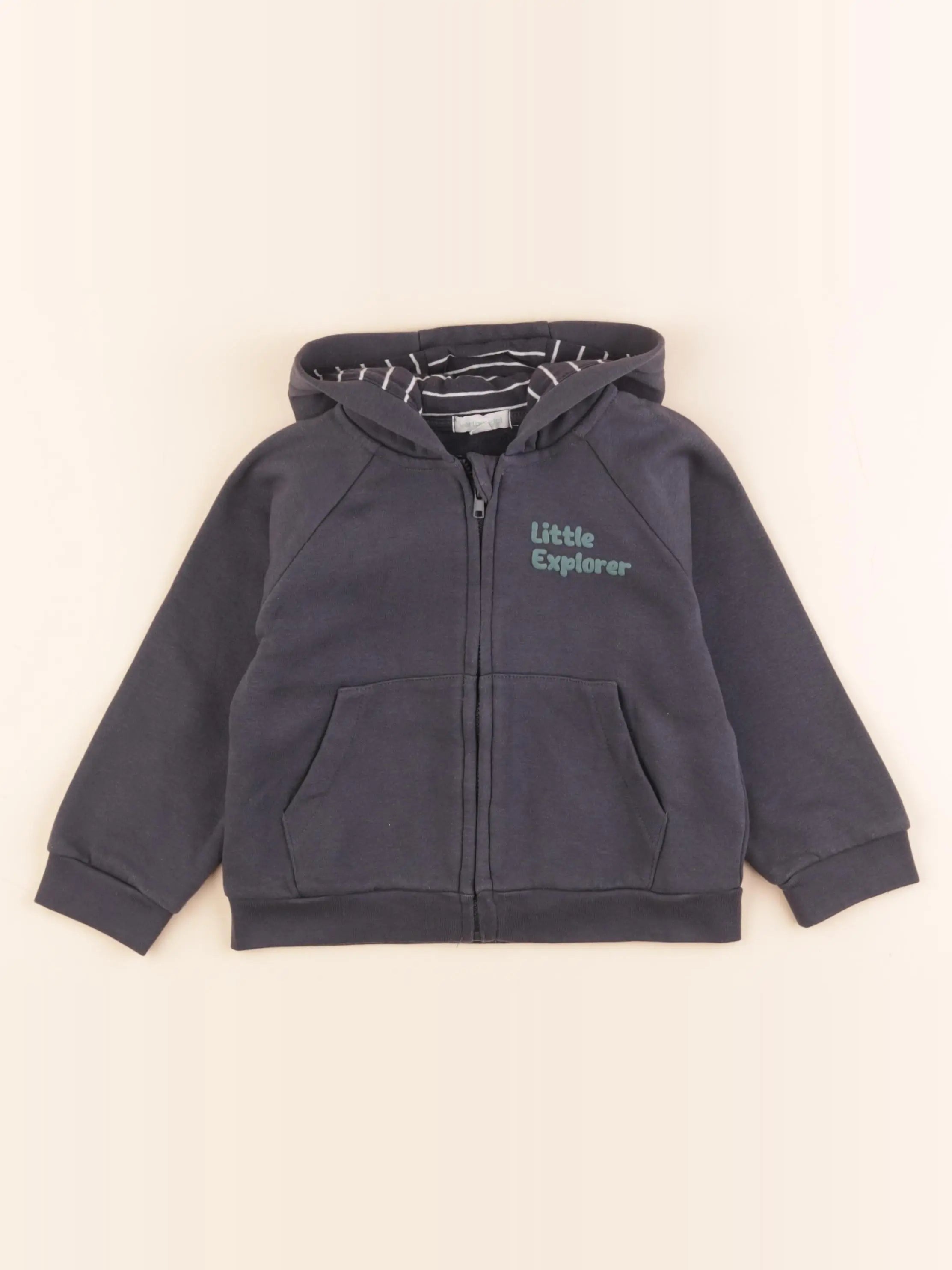 Vertbaudet - sweat bleu - 36 mois