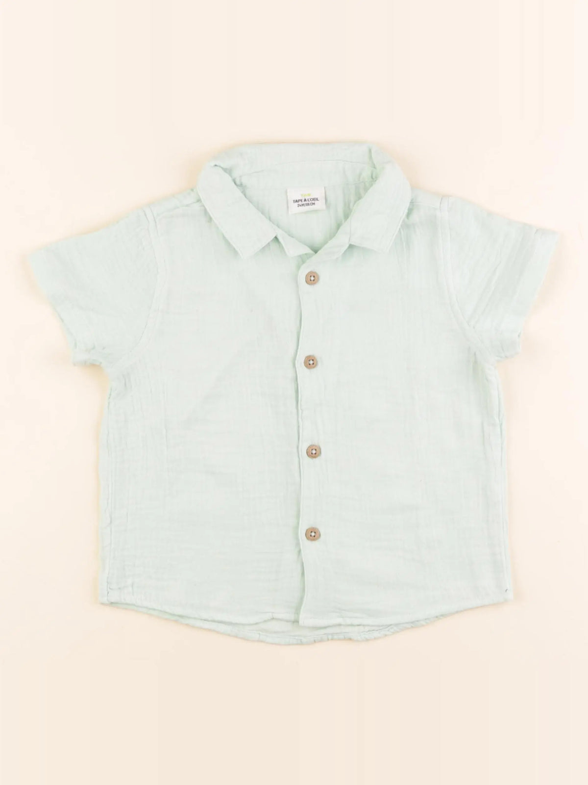 Tape à l'oeil - chemise vert - 24 mois