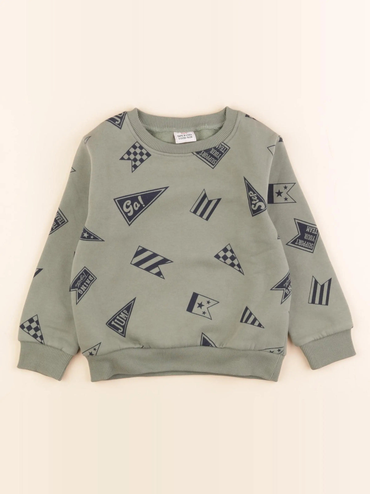 Tape à l'oeil - sweat vert - 2/3 ans