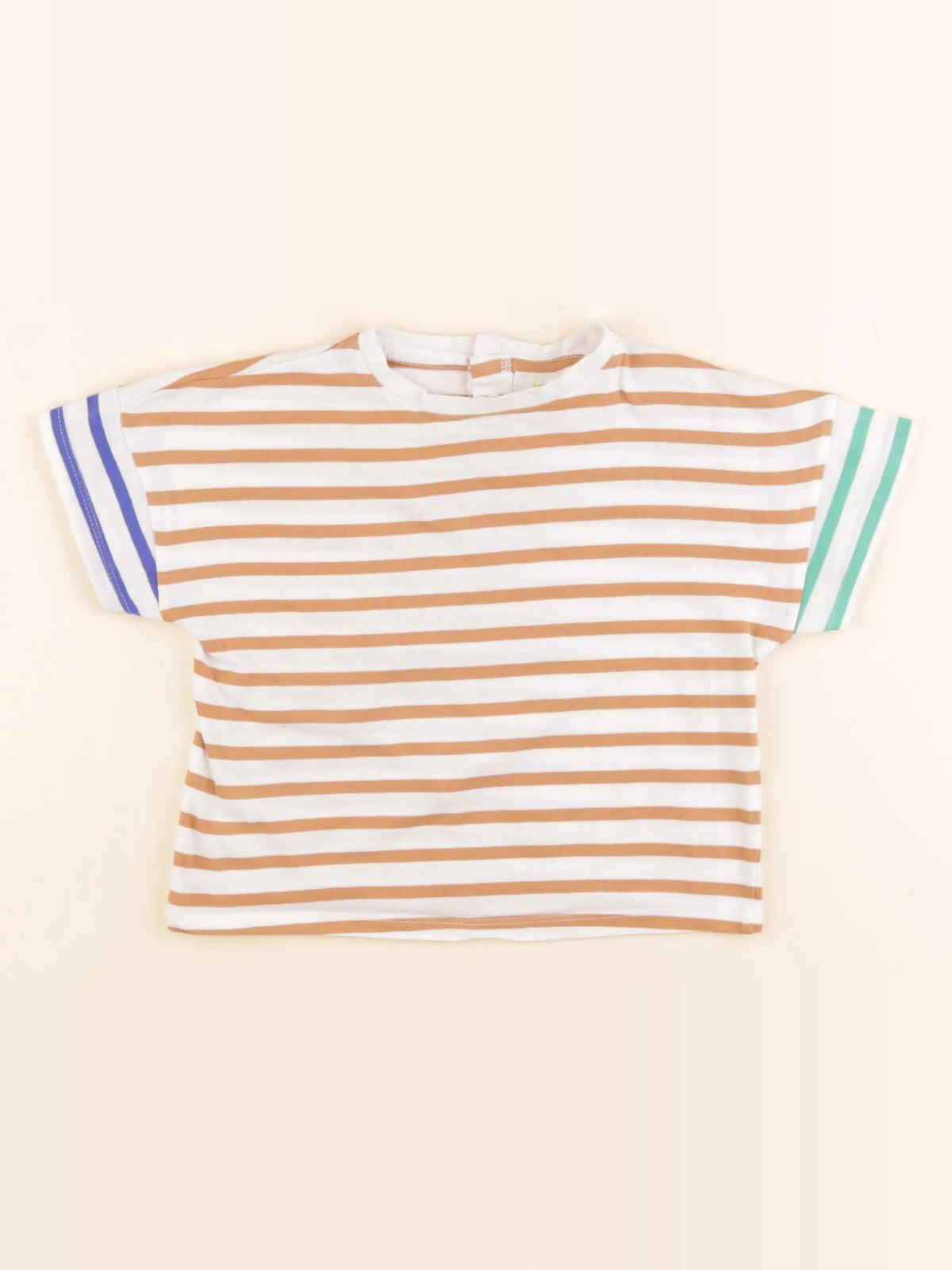 Tape à l'oeil - tee-shirt blanc, marron - 24 mois