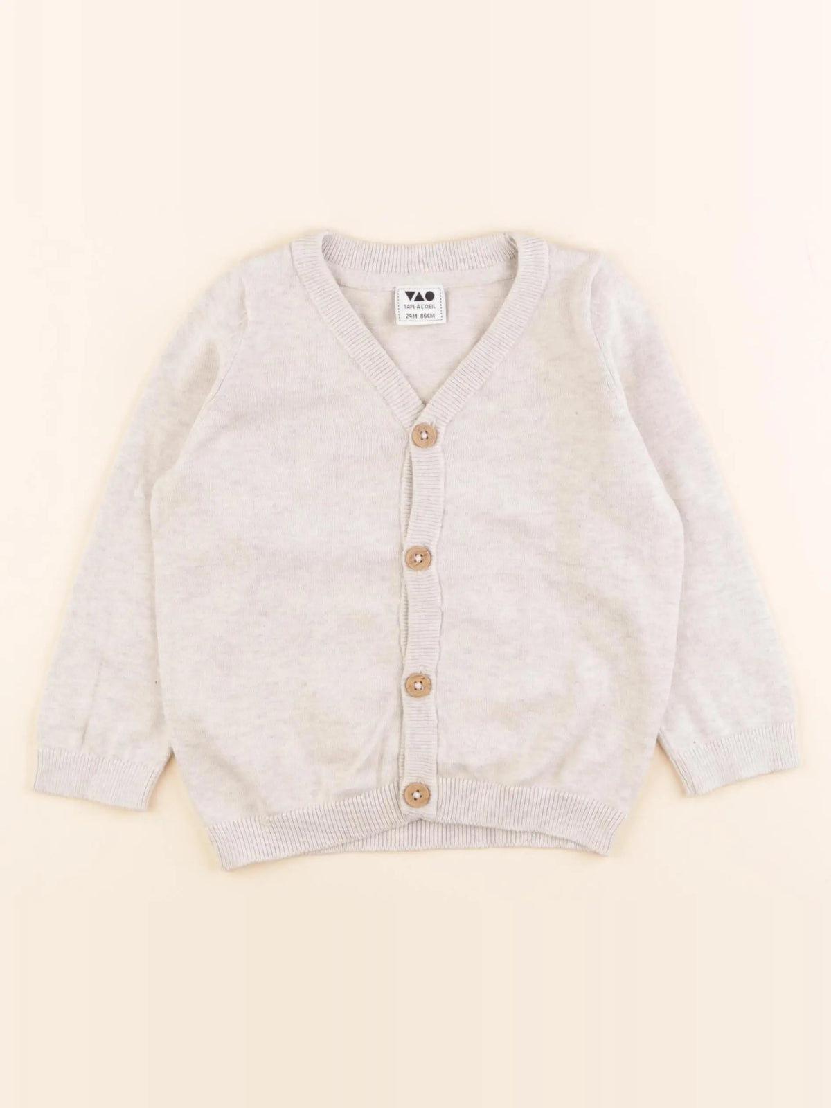 Tape à l'oeil - gilet gris - 24 mois