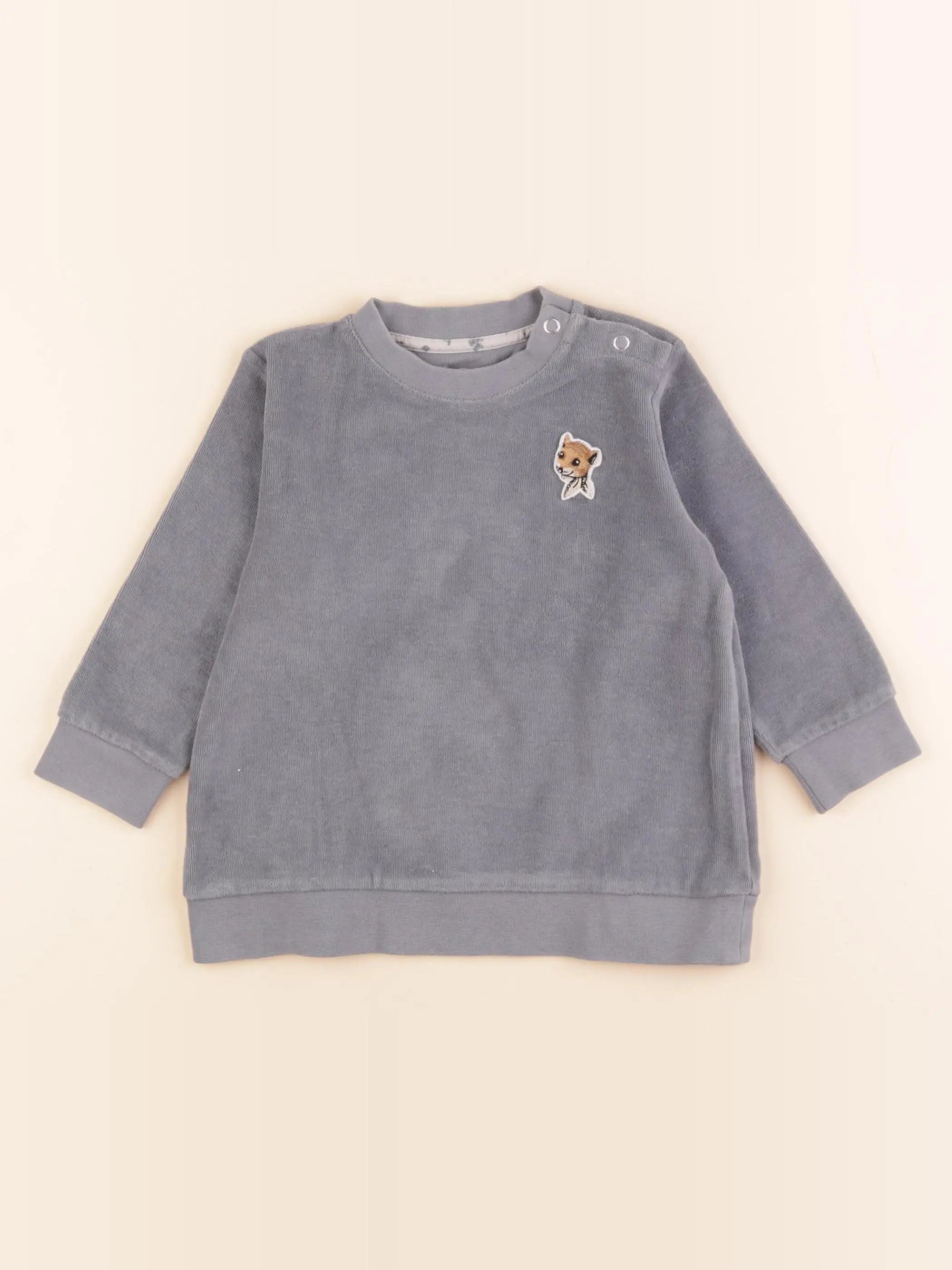 Loir Paris - sweat bleu - 24 mois