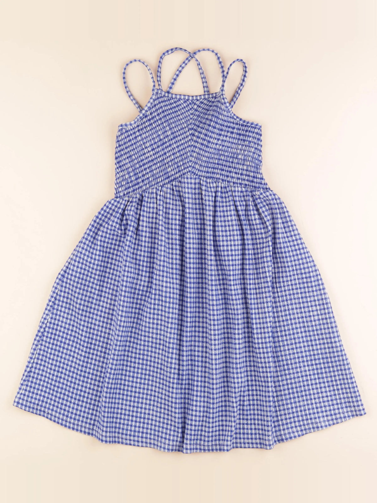 Zara - robe bleu, blanc - 8 ans