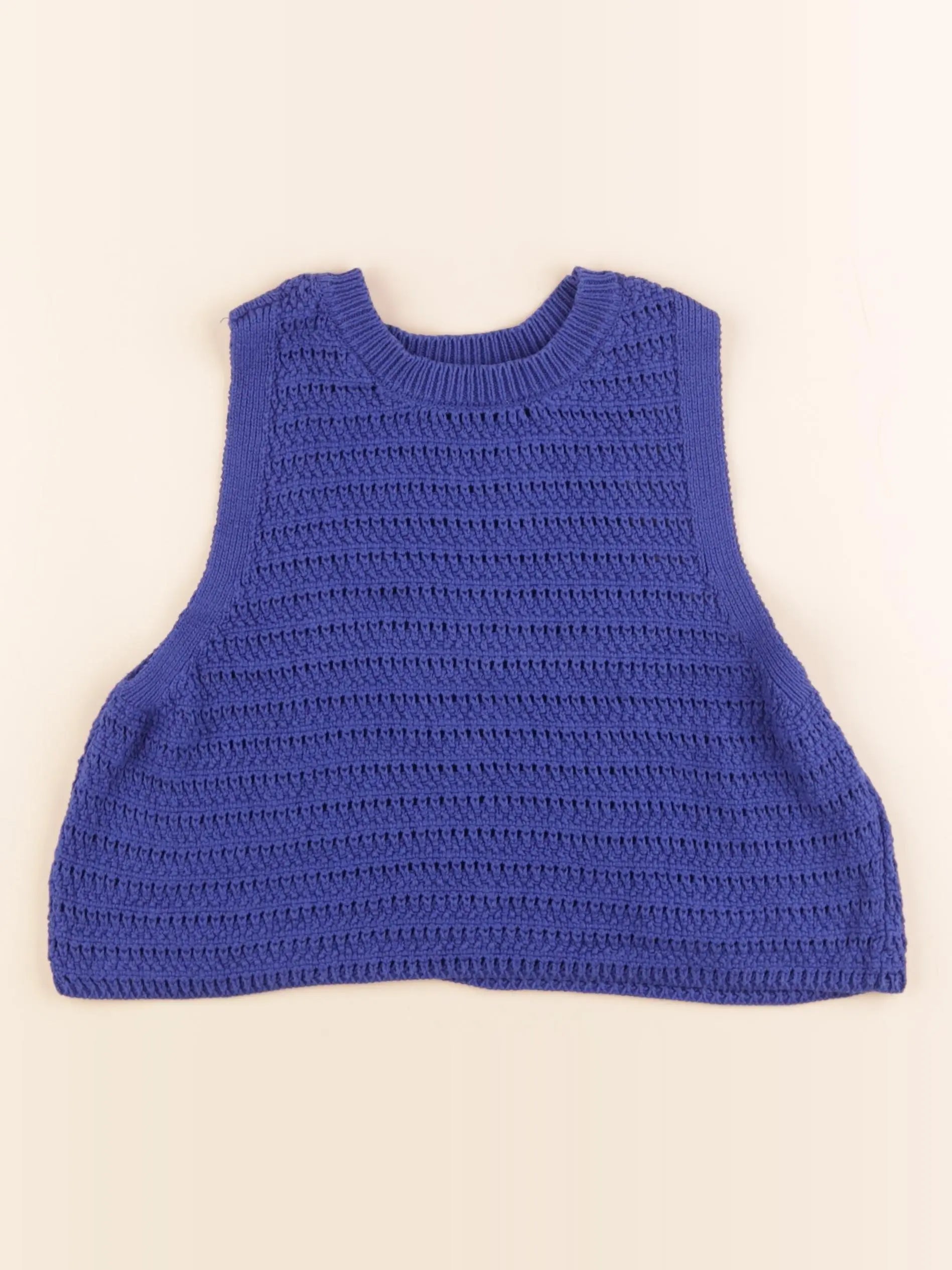 Monoprix - pull bleu - 8/10 ans