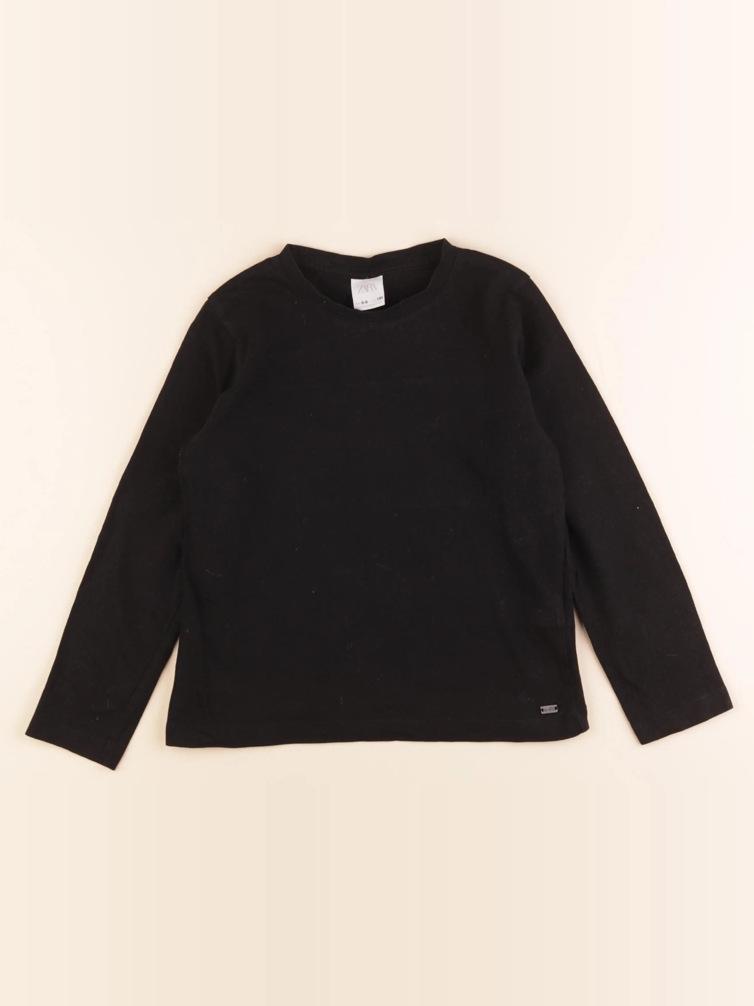 Zara - tee-shirt noir - 8/9 ans