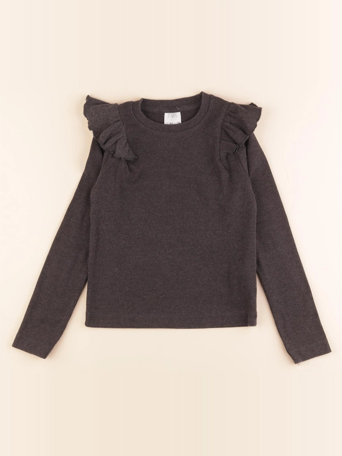 Zara - tee-shirt gris - 8/9 ans